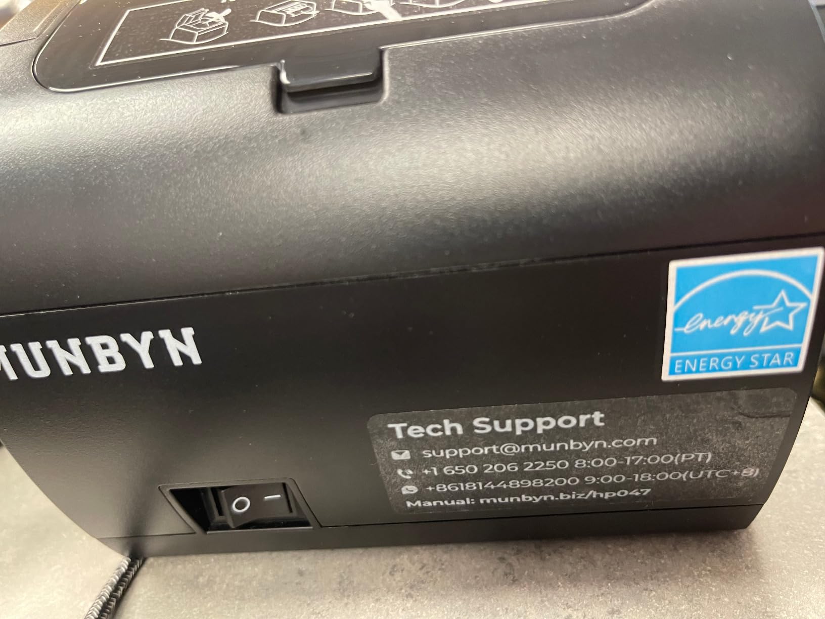 MUNBYN Bluetooth Thermal Receipt Printer P047, 80mm POS Printer, Thermal Printer with USB Serial Ethernet, Bluetooth, Support Android Windows PC iOS customer photo 2