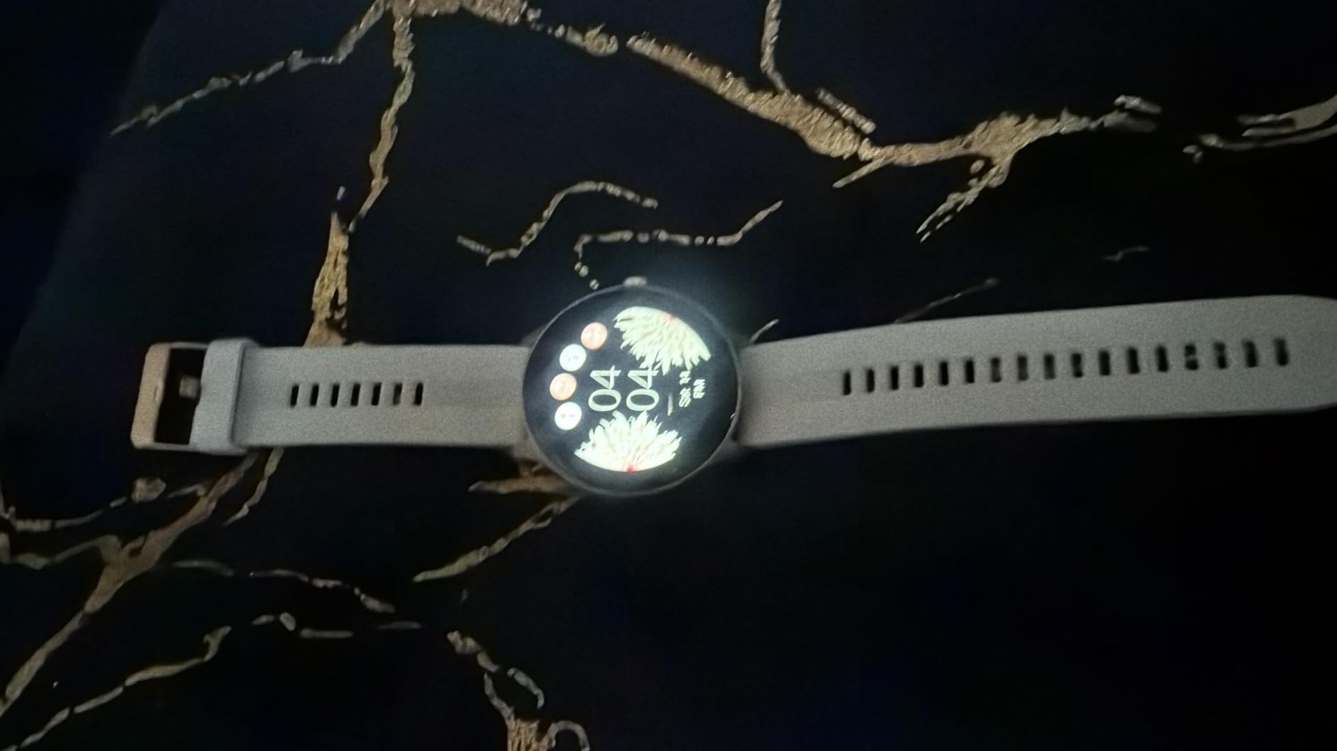 HUAKUA Smart Watches for Women Men (Answer/Make Calls) Compatible with iPhone/Android Phones, Round Smartwatch Fitness Tracker with Heart Rate Monitor Sleep/Steps Tracker Waterproof (Starlight/Gold) customer photo 1