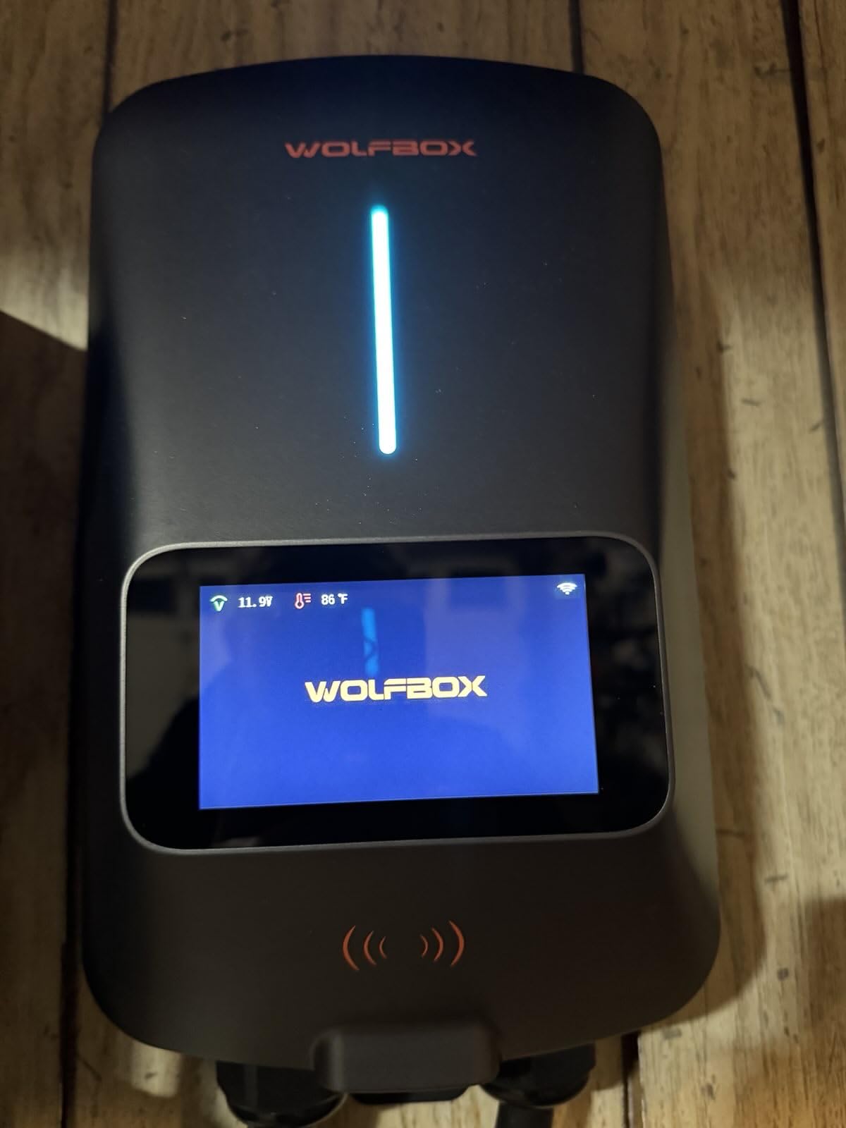 WOLFBOX Level 2 EV Charger 48 Amp - Smart Display, RFID Card, 25ft Cable, Outdoor/Indoor, Hardwired EV Charger Level 2, WiFi Enabled Electric Car Charging, 240V Electric Vehicle Charging Stations customer photo 2