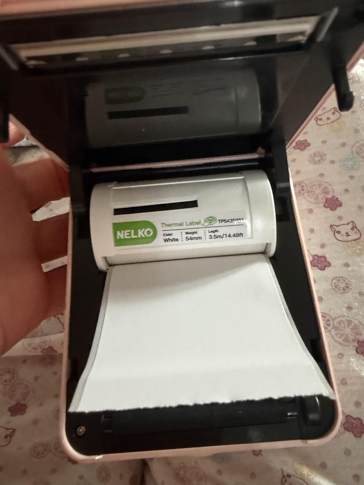 Nelko Sticker Printer, PM230 Print Pod Mini Bluetooth Portabel Sticker Maker with 3 Rolls Paper, Print Pods with Multiple Templates for Phone & Tablet, Smart AI APP Family, White customer photo 2