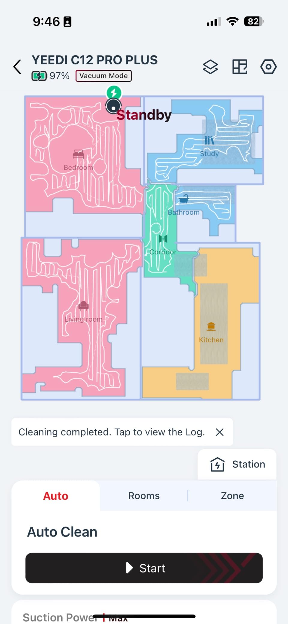 Yeedi C12 Plus Robot Vacuum & Mop, 8000Pa Powerful Suction, 7-Week Bagless Bin, PureCyclone & ZeroTangle Brush, Smart App Control, Auto-Charging, White customer photo 1