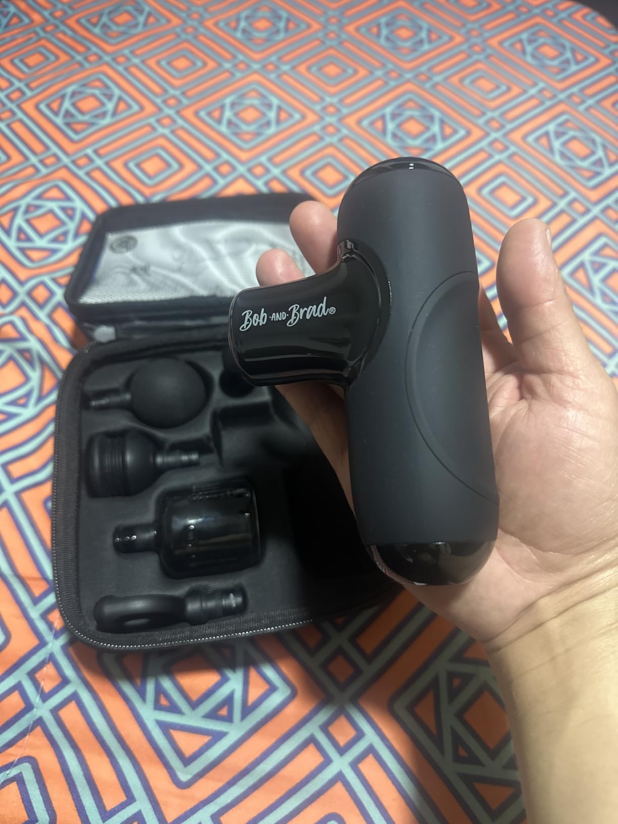 BOB AND BRAD Q2 Pro Mini Massage Gun with Heat and Cold, Pocket-Sized Deep Tissue Massager, HSA Portable Percussion Muscle Massager Gun, Ultra Small & Quiet Muscle Massager, FSA Eligible customer photo 2