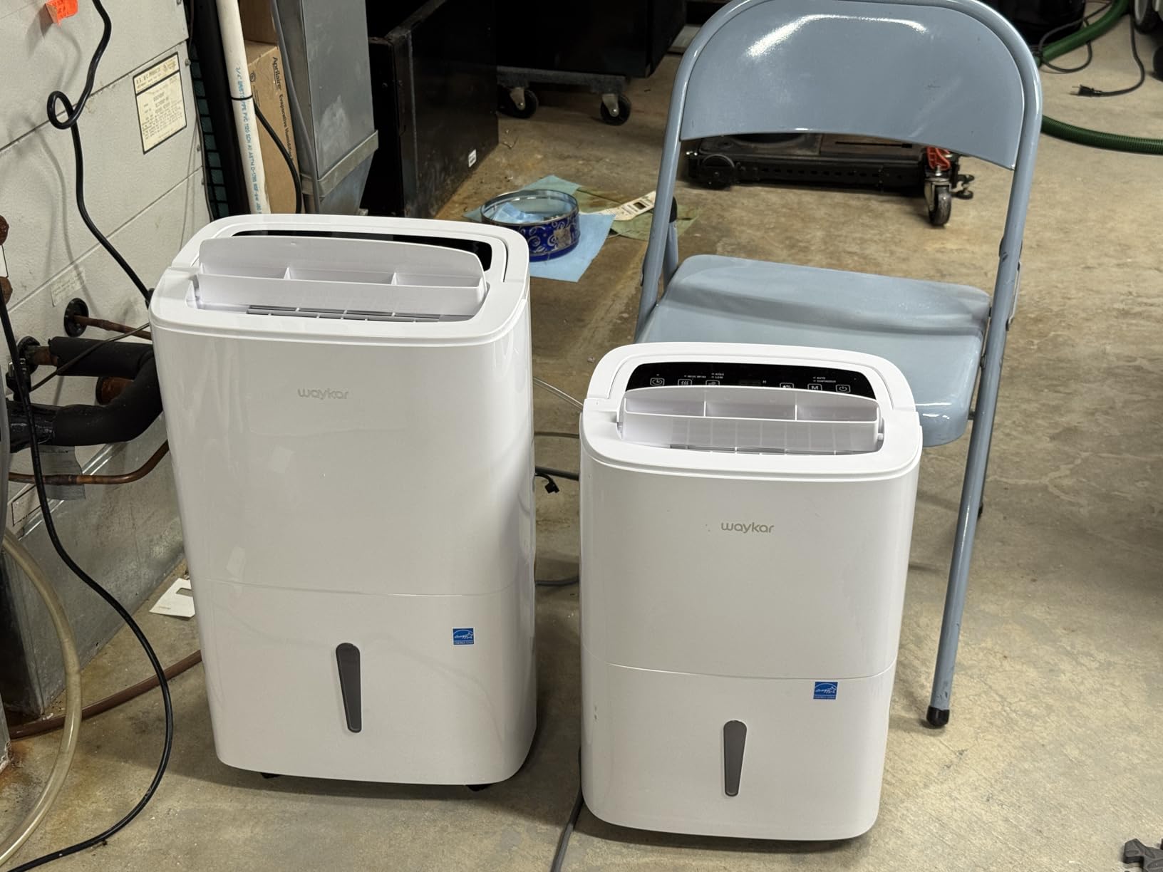 Waykar 150 Pints 2025 Energy Star Dehumidifier with Pump for Spaces up to 7,000 Sq. Ft - Commercial and Industrial Large Room, Warehouse, Home, Basement customer photo 1
