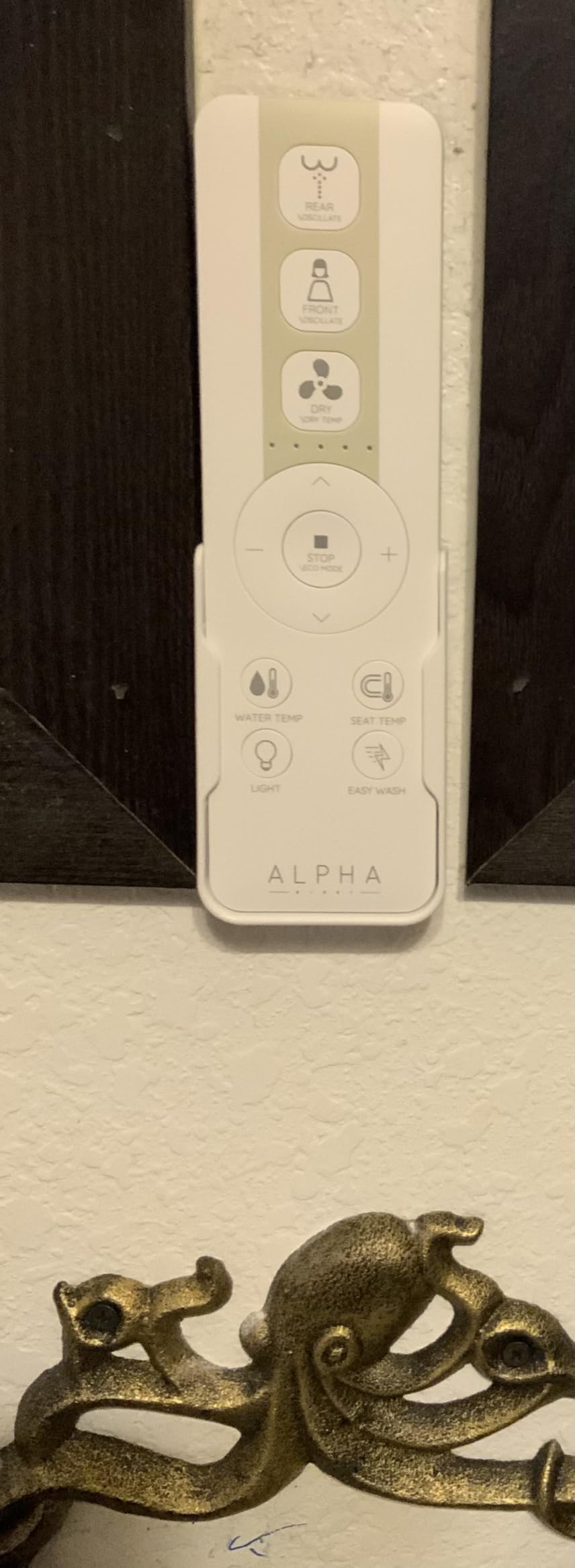 ALPHA BIDET iX Pure Bidet Toilet Seat in Elongated White | Ultra Low Profile | Endless Warm Water | Arced Stainless Steel Nozzle | Blue LED Nightlight | Dryer customer photo 1