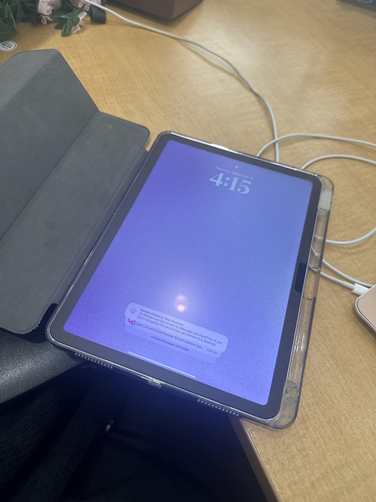 iPad Air 11-inch (M2): Built for Apple Intelligence, Liquid Retina Display, 128GB, 12MP Front/Back Camera, Wi-Fi 6E, Touch ID, All-Day Battery Life - Purple customer photo 1