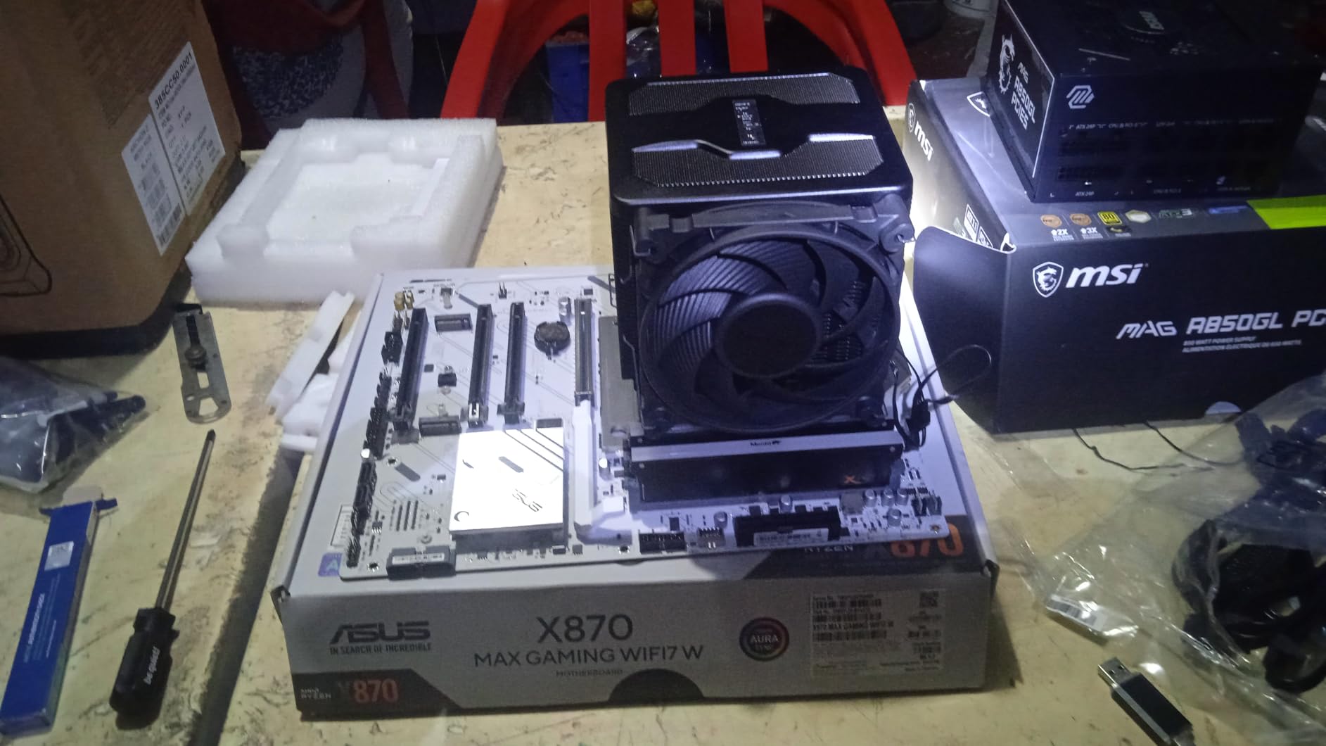 be quiet! Dark Rock 5 CPU air Cooler | Extremely high Cooling Performance | 6 high-Performance Heat Pipes | Silent Wings 4 120mm PWM Fan | high RAM and VRM Cooler Compatibility customer photo 1