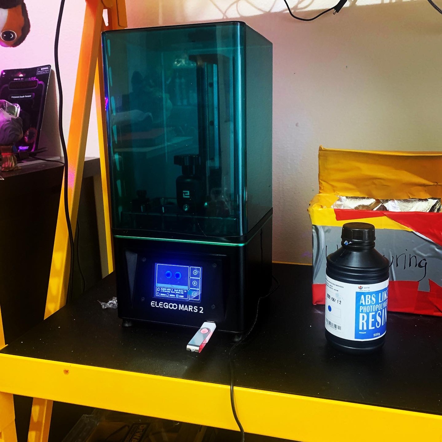 ELEGOO Mars 5 Ultra 9K MSLA Resin 3D Printer, Smart Mechanical Sensor, Fast Printing Up to 150mm/h, AI Camera, WiFi Cluster Printing, Automatic Leveling, Large Printing Size 6.04 * 3.06 * 6.49 inch customer photo 2