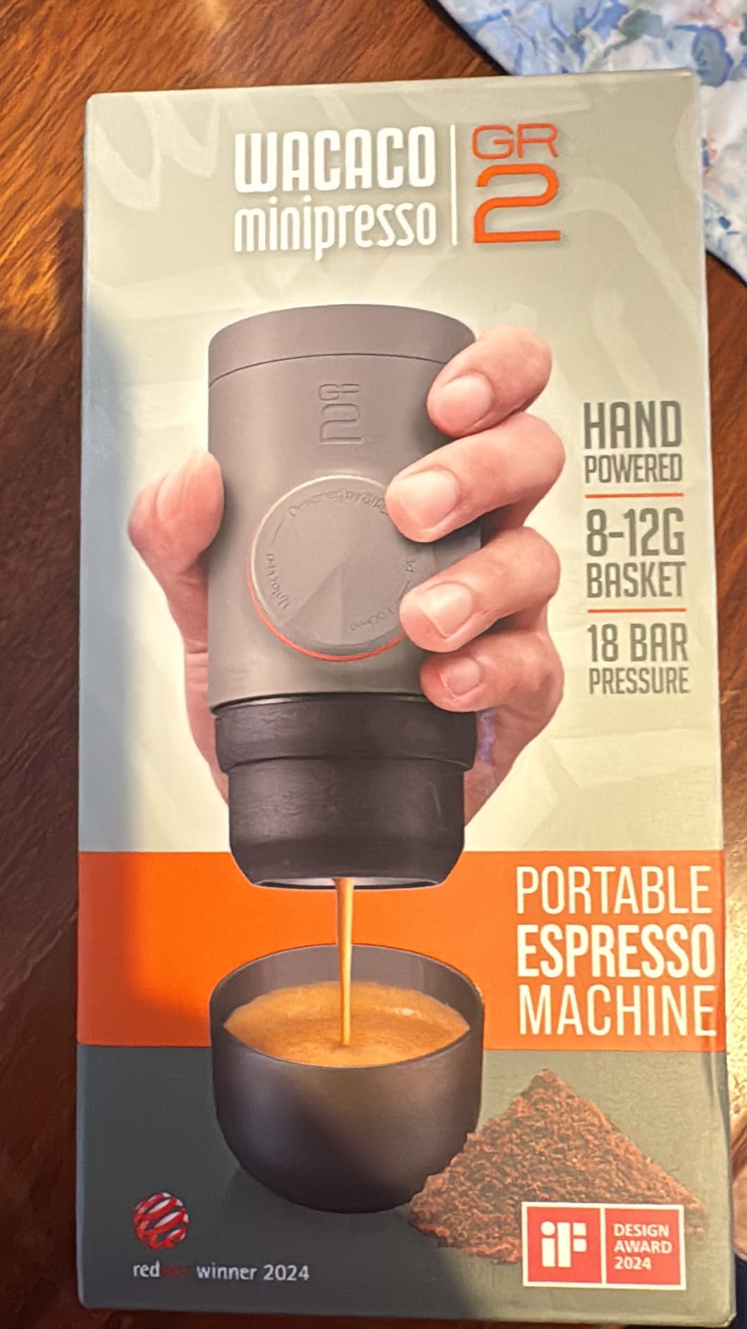 WACACO Minipresso GR2 Portable Espresso Maker Compatible Ground Coffee, Espresso Machine 18 Bar Manually Operated customer photo 2
