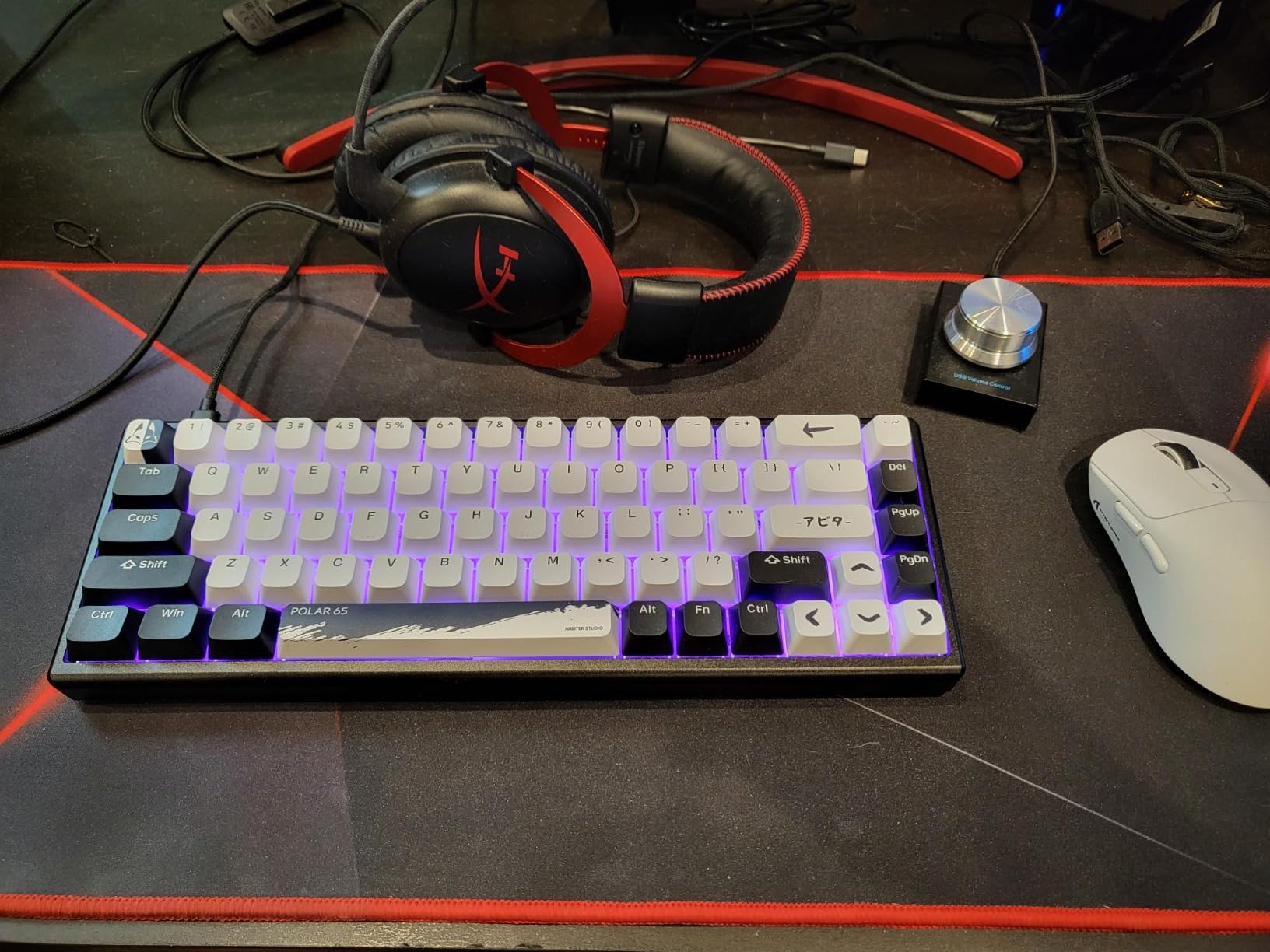 ARBITER Polar 65 -CNC Magnetic Gaming Keyboard w Rapid Trigger, Hall Effect Switches, CNC Aluminum Frame, Rapid Trigger, 65% Compact, Bright RGB, Dual-Shot PBT Keycaps - Black Panda customer photo 1