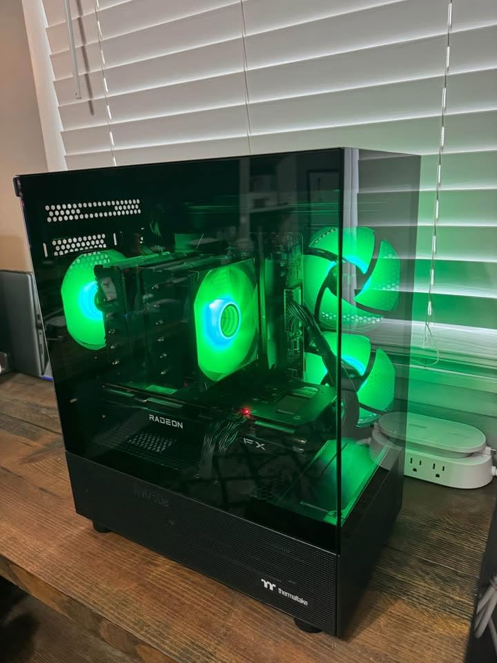 Thermaltake View 170 TG ARGB Black Micro-ATX Case; 3x120mm ARGB Fans Included; Supports Up to 280mm Radiator; Front & Side Dual Tempered Glass Panel; CA-1Z4-00M1WN-00; 3 Year Warranty customer photo 2