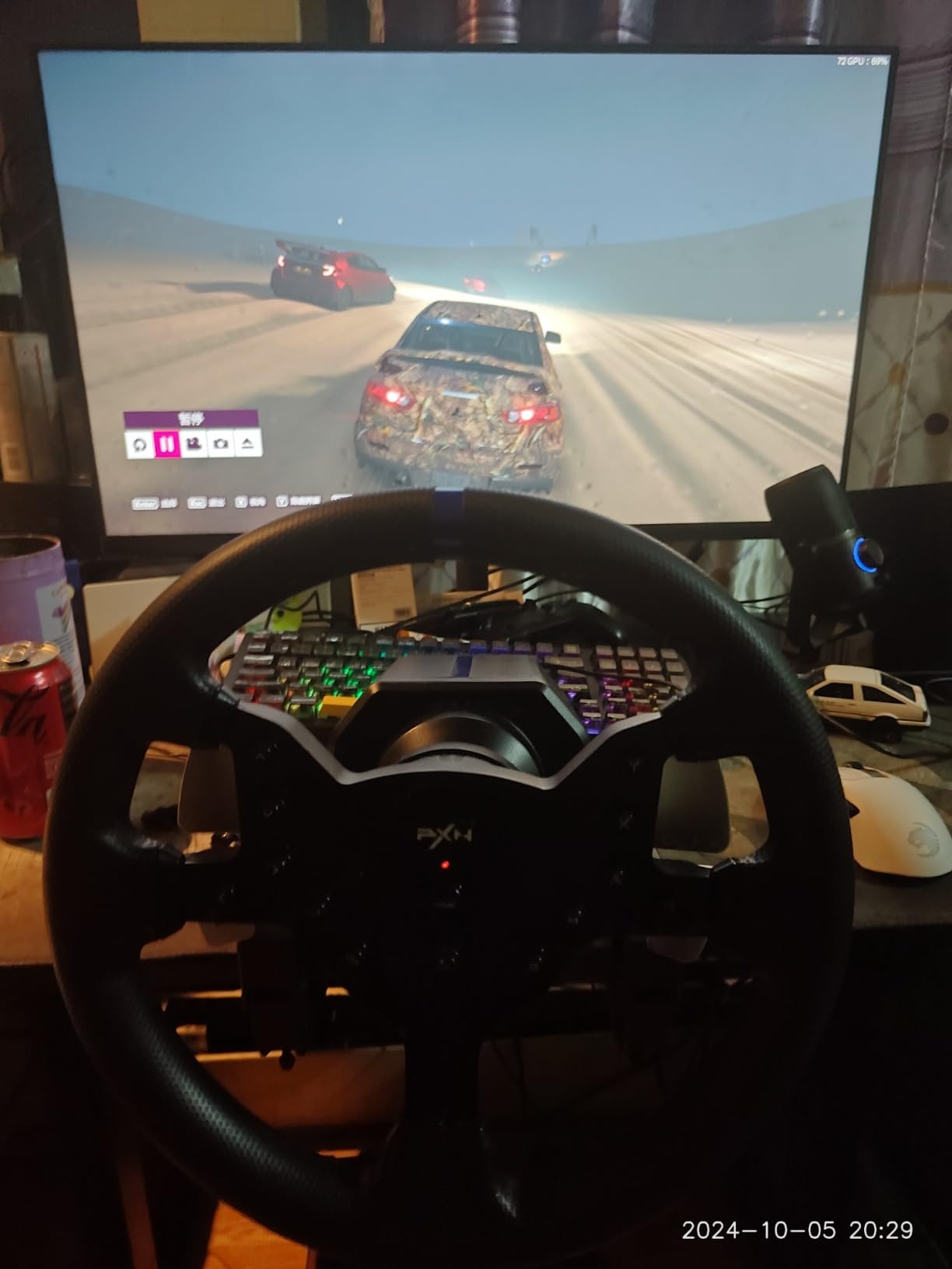 PXN V99 3.2Nm Force Feedback Gaming Steering Wheel - 270-900 Degree, 11.8-inch, Hall 3-Pedal, H Shifter - Sim Racing Wheel for PC, PS4, Xbox One, Xbox Series X|S customer photo 2