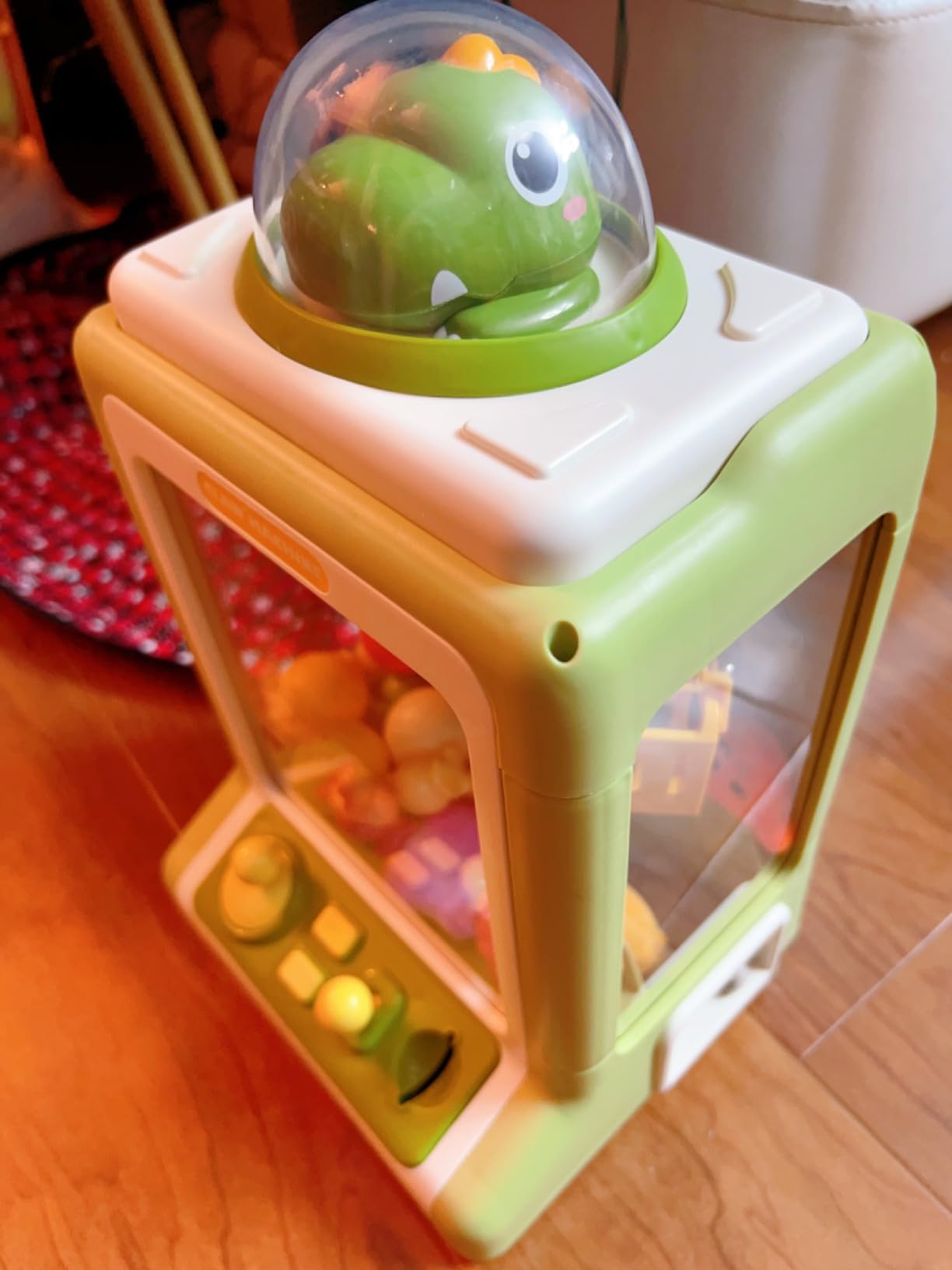 Claw Machine for Kids - Mini Vending Machine with Volume Control & Music, Electronic Rabbit Prize Dispenser Toys with 30 Prizes (Plush, Eggs), Party Birthday Gifts for Girls Age 3 4 5 6-8 customer photo 1
