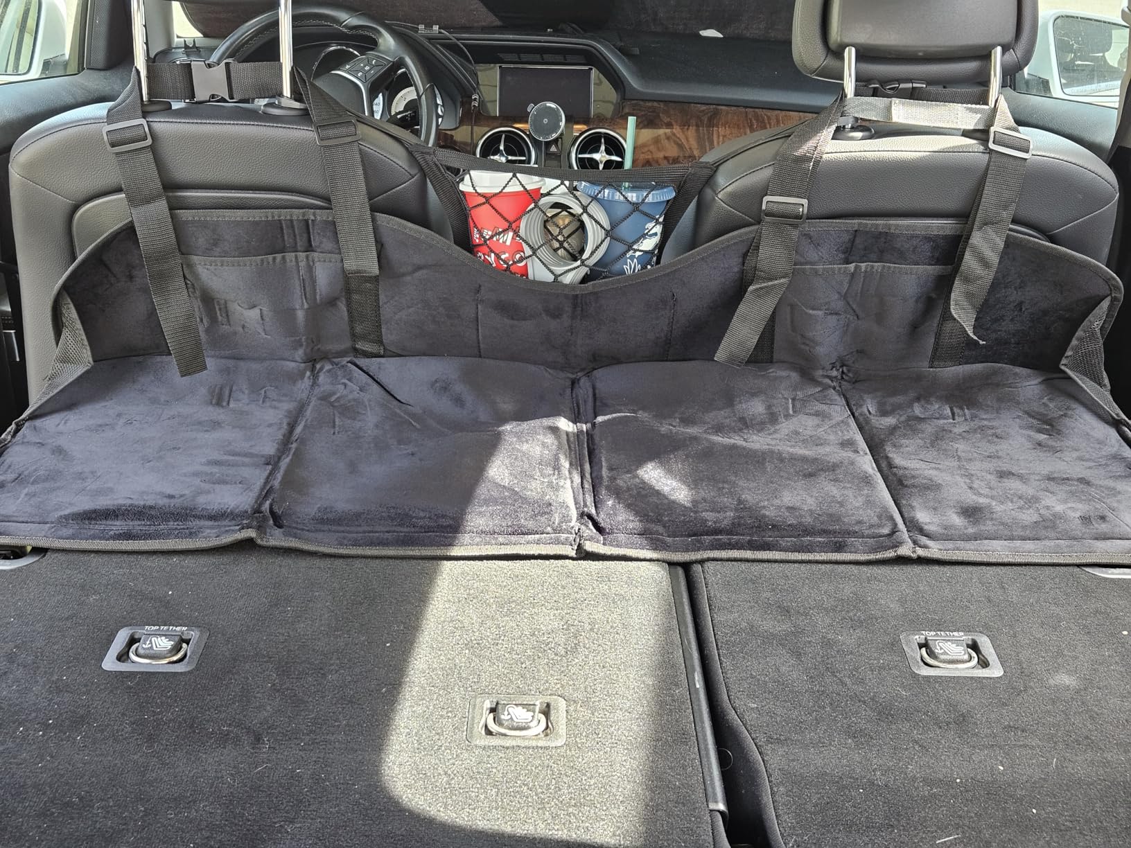 (Black) Car Camping Essentials, Increase Cargo Car Bed Space, Mattress Accessories for SUV with Flate Trunk, Tesla Model Y, RAV4, CRV, X-Trail, Outback, Highlander, Kuga, Tiguan, Cherokee, Equinox, Explorer customer photo 2