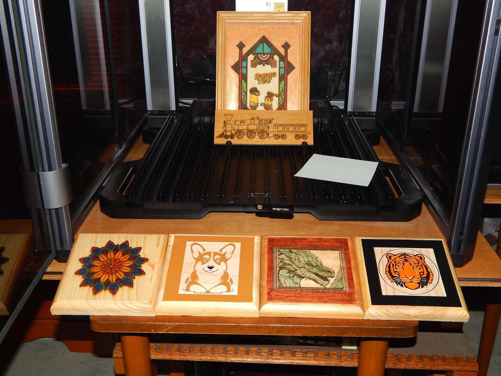 Snapmaker Artisan Premium 3 in 1 3D Printer with Enclosure, Dual Extrusion Printing, 40W Laser Engraver & 200W CNC Carving, Large Printing Size 400x400x400mm, Quick-Swap Modular Design customer photo 2