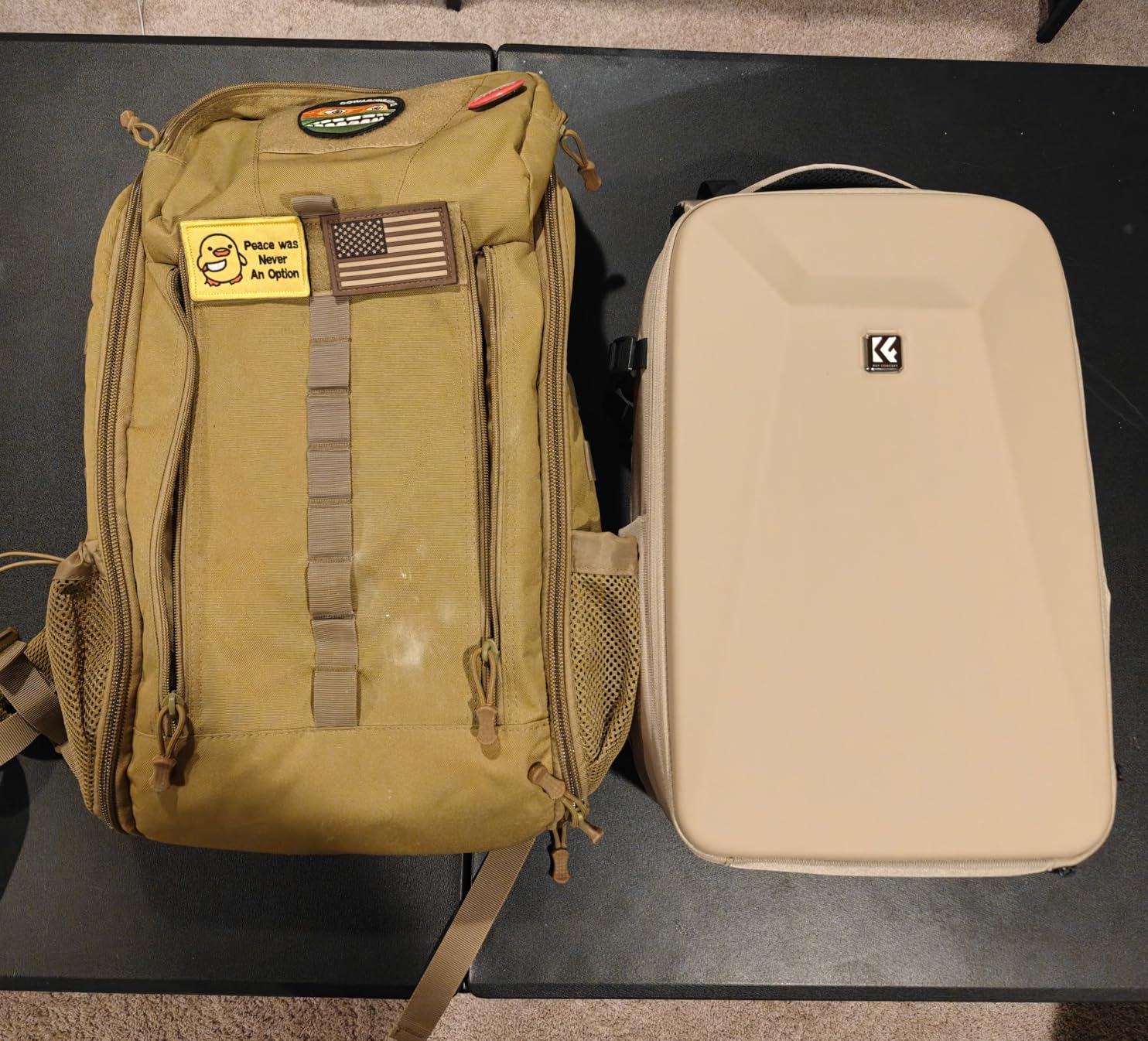 K&F CONCEPT Camera Backpack, Hardshell Photography DSLR Camera Bag with 15-15.6 Inch Laptop Compartment Hard Shell Camera Case Compatible with Canon/Nikon/Sony/DJI Mavic Drone customer photo 1