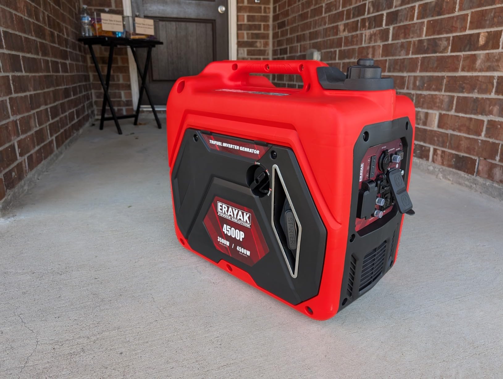 ERAYAK 4500W Portable Inverter Generator for Home Use, Super Quiet Small Generator for Camping Outdoor Emergency Power Backup, Gas Powered Engine, ECO Mode, EPA Compliant customer photo 2