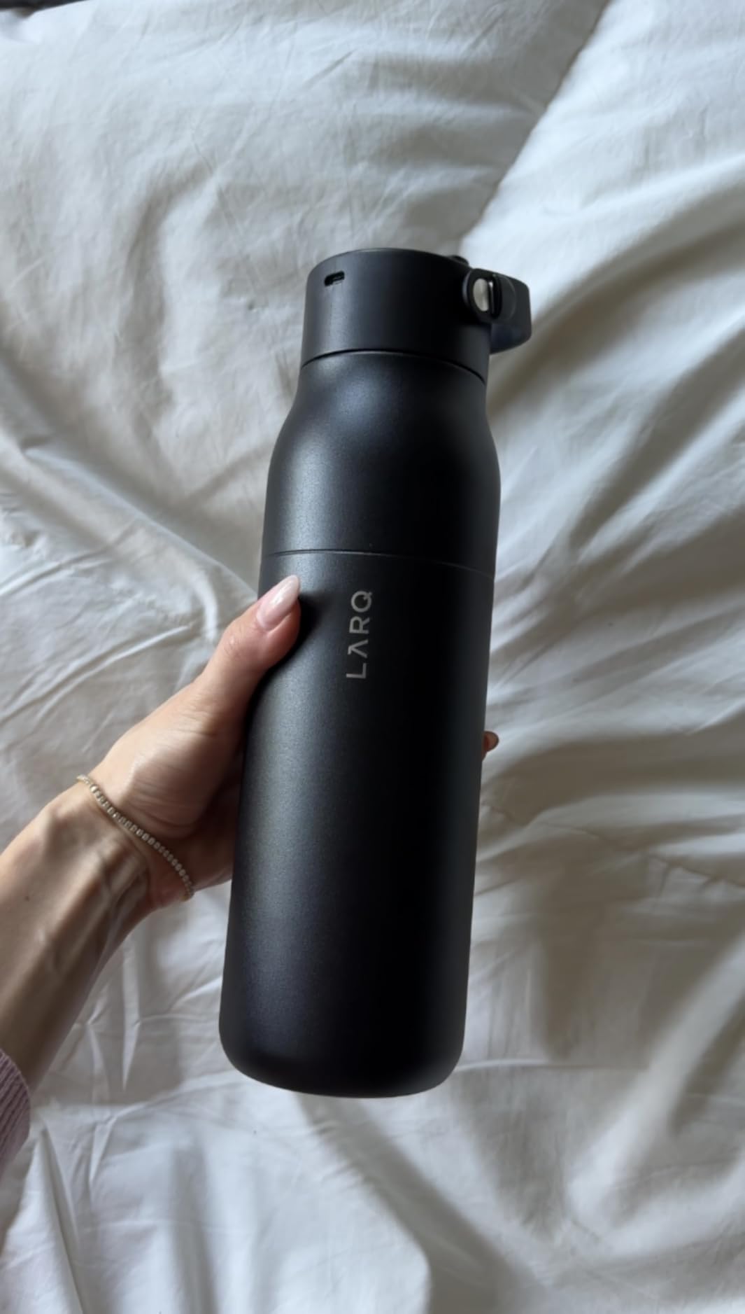 LARQ PureVis 2 Self Cleaning Water Bottle - UV Water Purifier with Filter Straw, Smart App Hydration Tracking, Insulated Stainless Steel customer photo 2