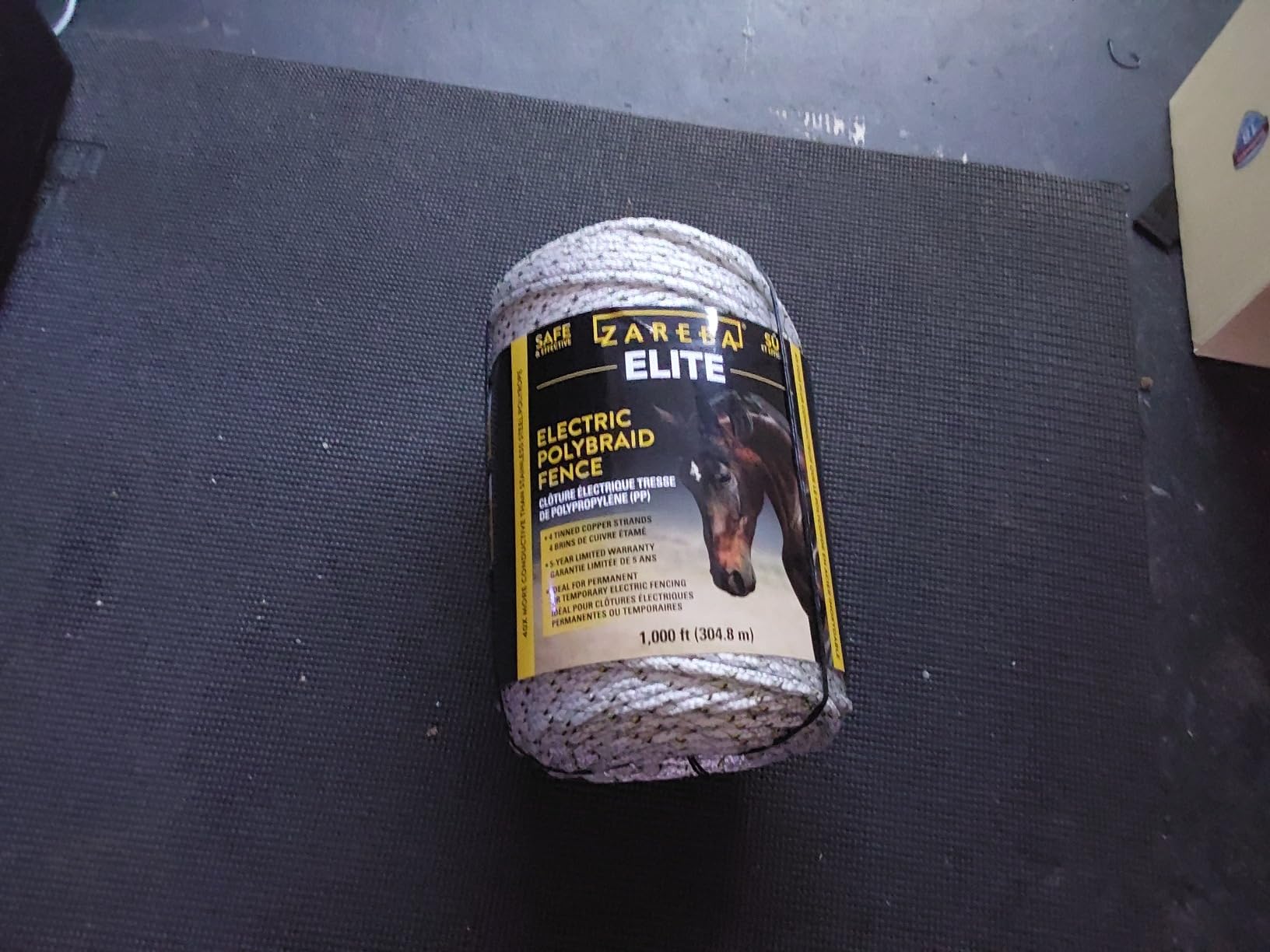 Zareba Elite Electric Polybraid Fence for Horses - 1000 ft, Highly Visible Electric Horse Fence, 4 Tinned Copper Strands, Polybraid Electric Fence, EL1000C4-Z customer photo 1