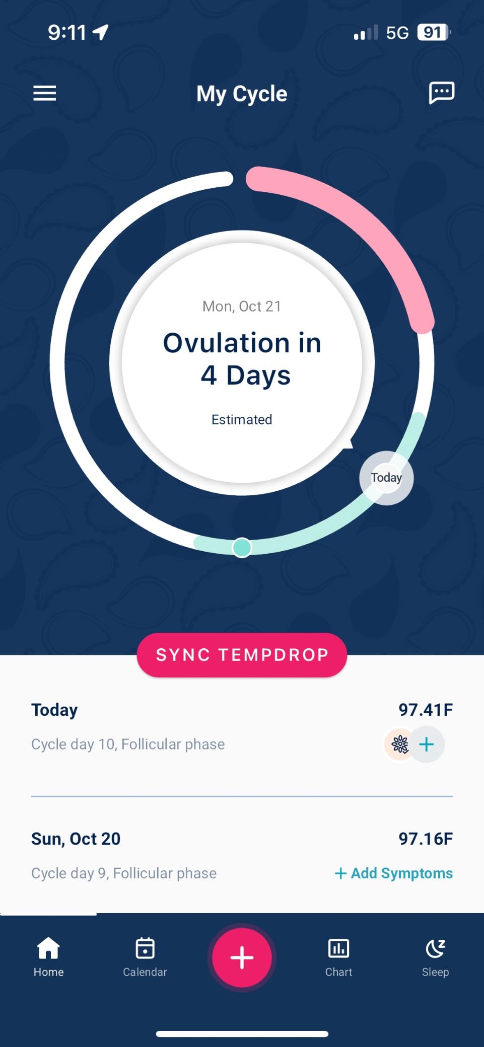 Tempdrop Wearable Ovulation Tracker - Basal Body Temperature Monitor to Help Get Pregnant - Sleep Sensor with App for Fertility, Hormone, Period & Cycle Tracking customer photo 1