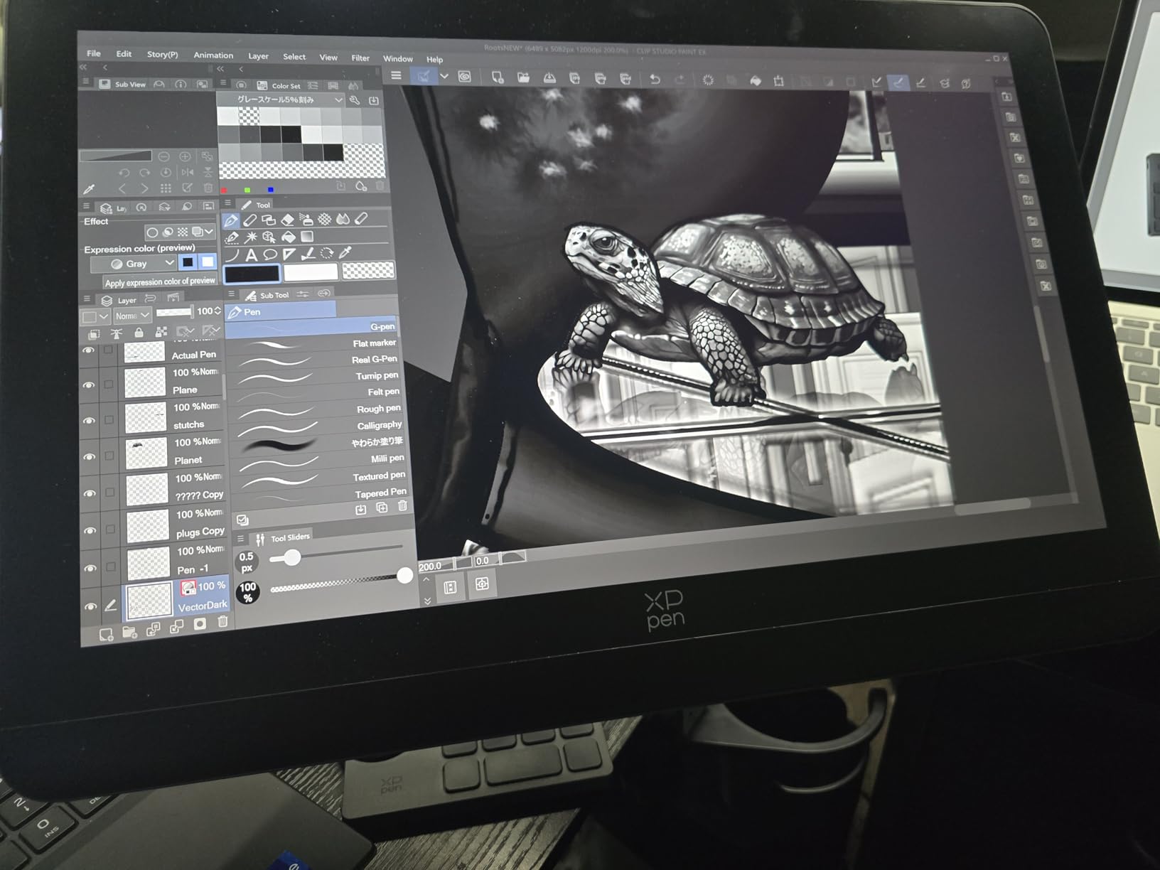 XPPen 4K UHD Artist Pro 19 Gen2 Drawing Tablet with Screen, 156% sRGB Graphic Tablet with 1.07 Billion Colors Anti-Glare Drawing Monitor with Dual 16384 Pen Pressure Stylus, Mini Keydial, 18.4