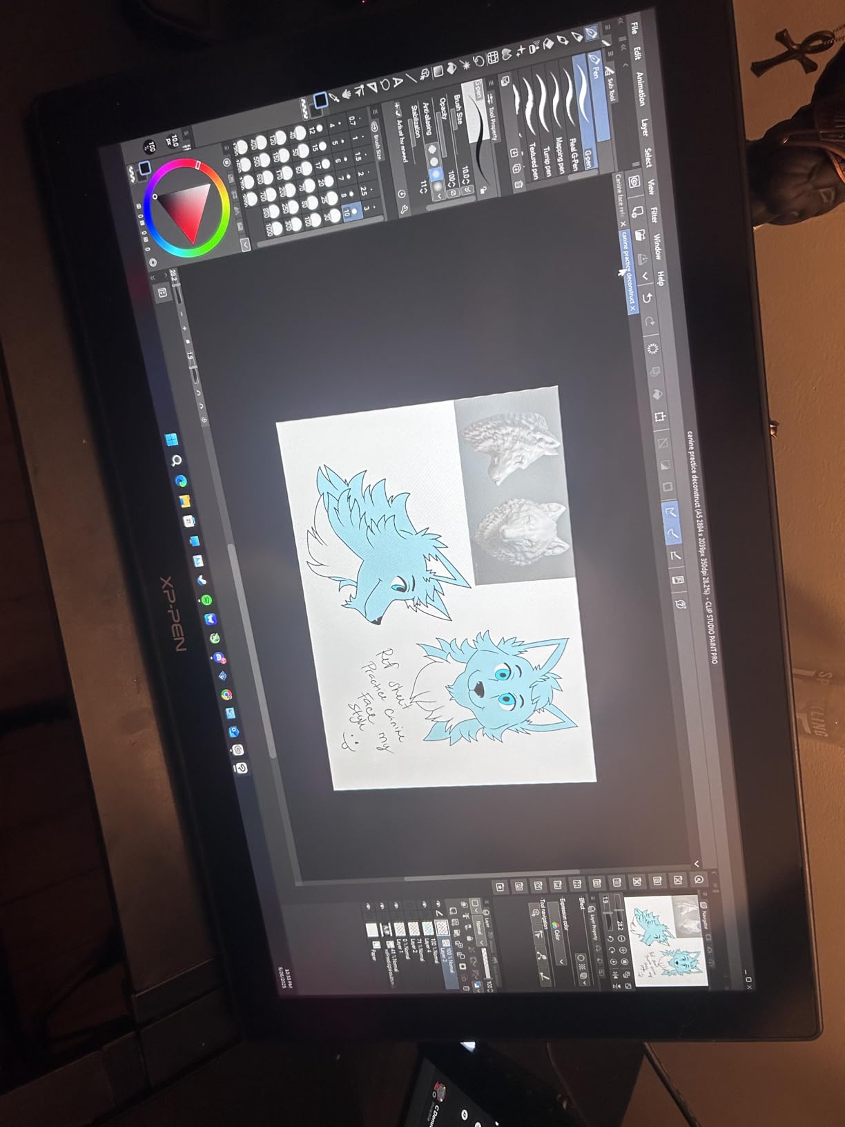 XPPen 4K UHD Artist Pro 19 Gen2 Drawing Tablet with Screen, 156% sRGB Graphic Tablet with 1.07 Billion Colors Anti-Glare Drawing Monitor with Dual 16384 Pen Pressure Stylus, Mini Keydial, 18.4