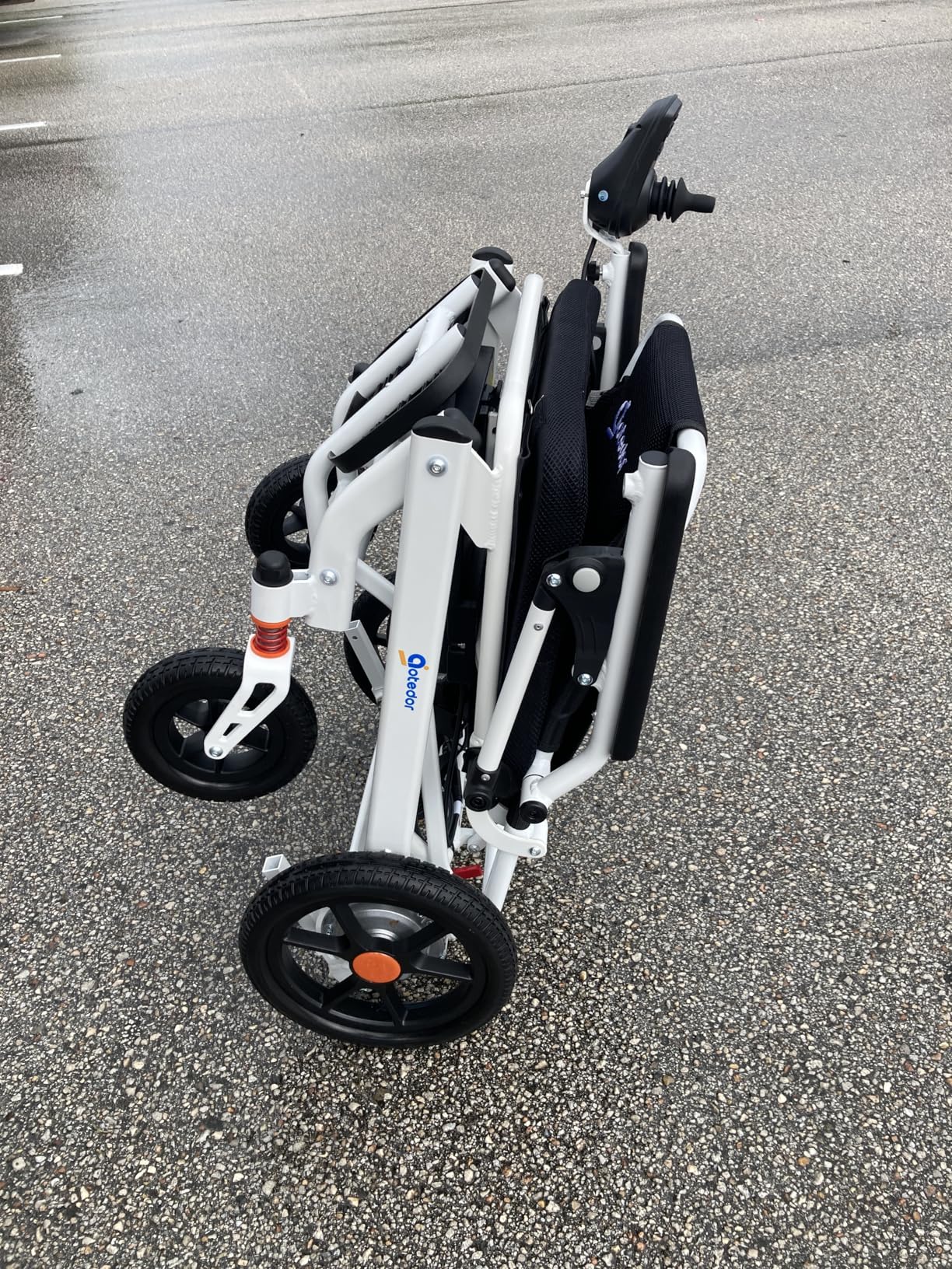 Aotedor Electric Wheelchairs for Adults, 22 Miles Long Travel Range with 2 Lithium Batteries All Terrain Power Wheelchair, Ultra Lightweight 39Lbs Folding Compact Motorized Wheelchair, Airline Approved customer photo 2