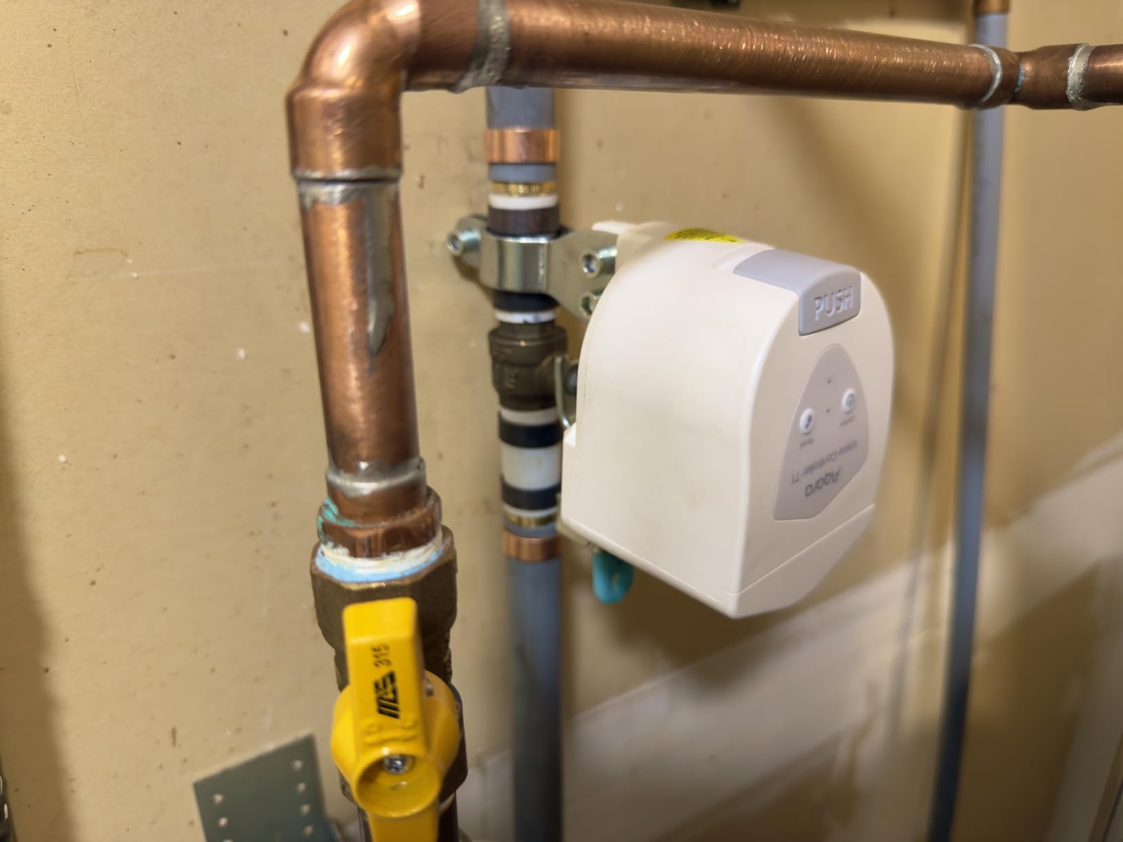 Aqara Smart Valve Controller T1, Matter Over Bridge, Requires Aqara Zigbee 3.0 Hub, Combined with Water Leak Detectors for Home, Supports App Remote Control Shutoff, Supports HomeKit, Alexa, Google customer photo 1