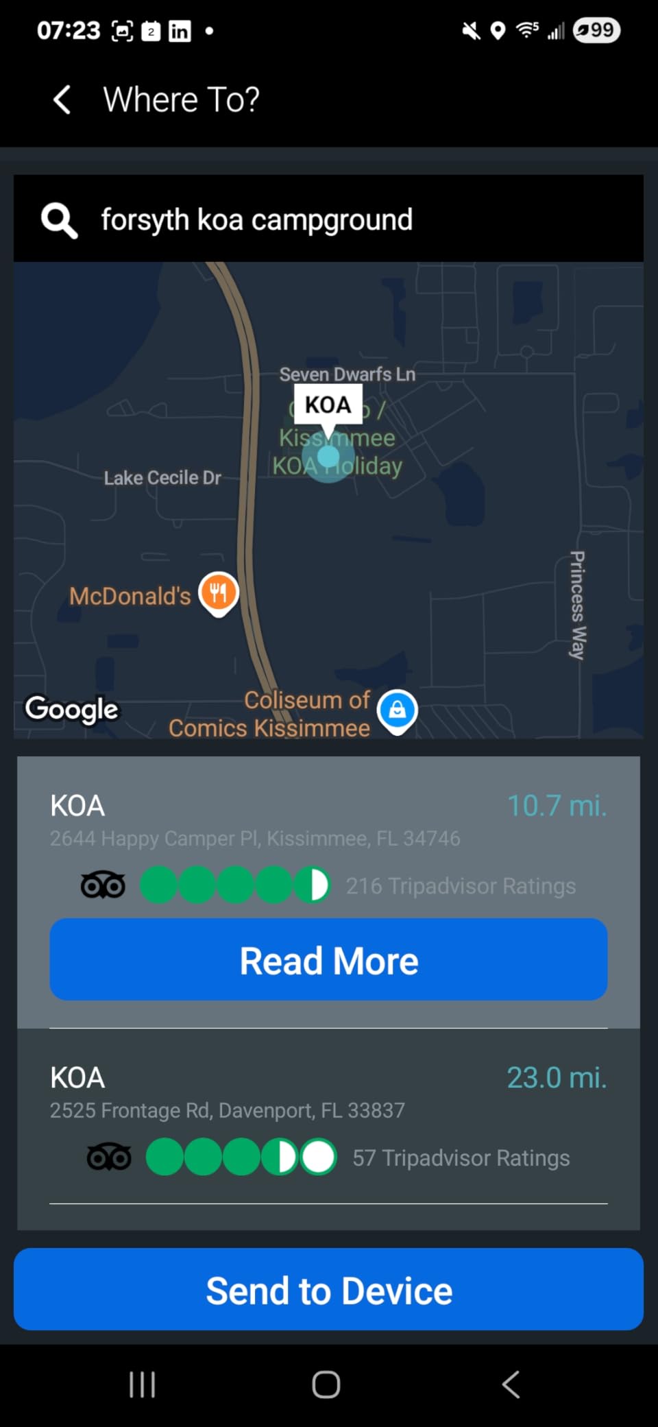 Garmin dēzlCam™ OTR725 High-Res 7