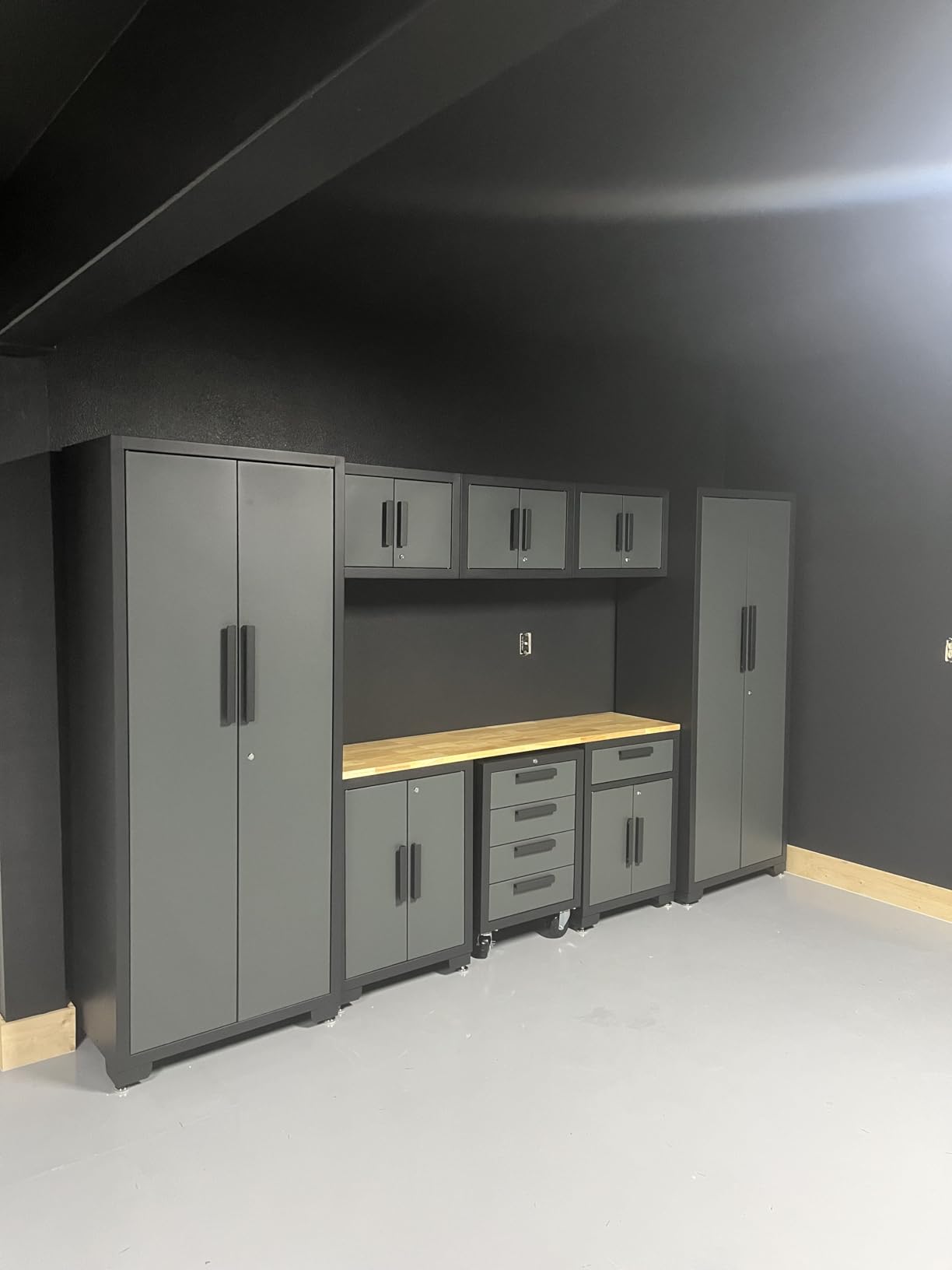 Torin Garage Cabinets Storage System, 9 Piece Included Steel Drawers Rolling Chest, Locked Storage Cabinet customer photo 1