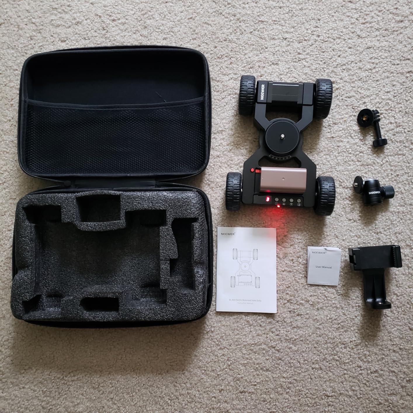 Neewer DL400 Upgraded Motorized Camera Slider Dolly with App Control, Ultra Quiet Powerful Dual Motor Drive customer photo 1