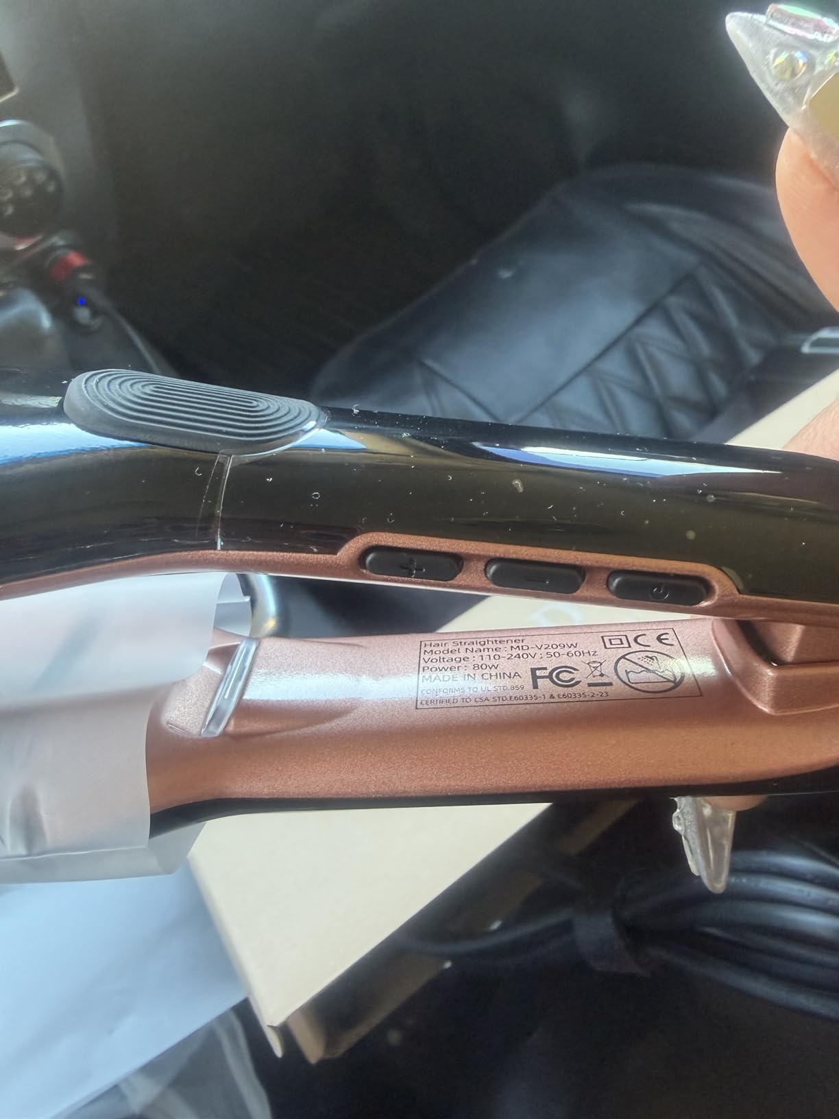 DORISILK 500 Degree High Temp Professional Hair Straightener, Ceramic Wide Flat Iron, 2 in 1 Hair Straightener and Curler customer photo 2