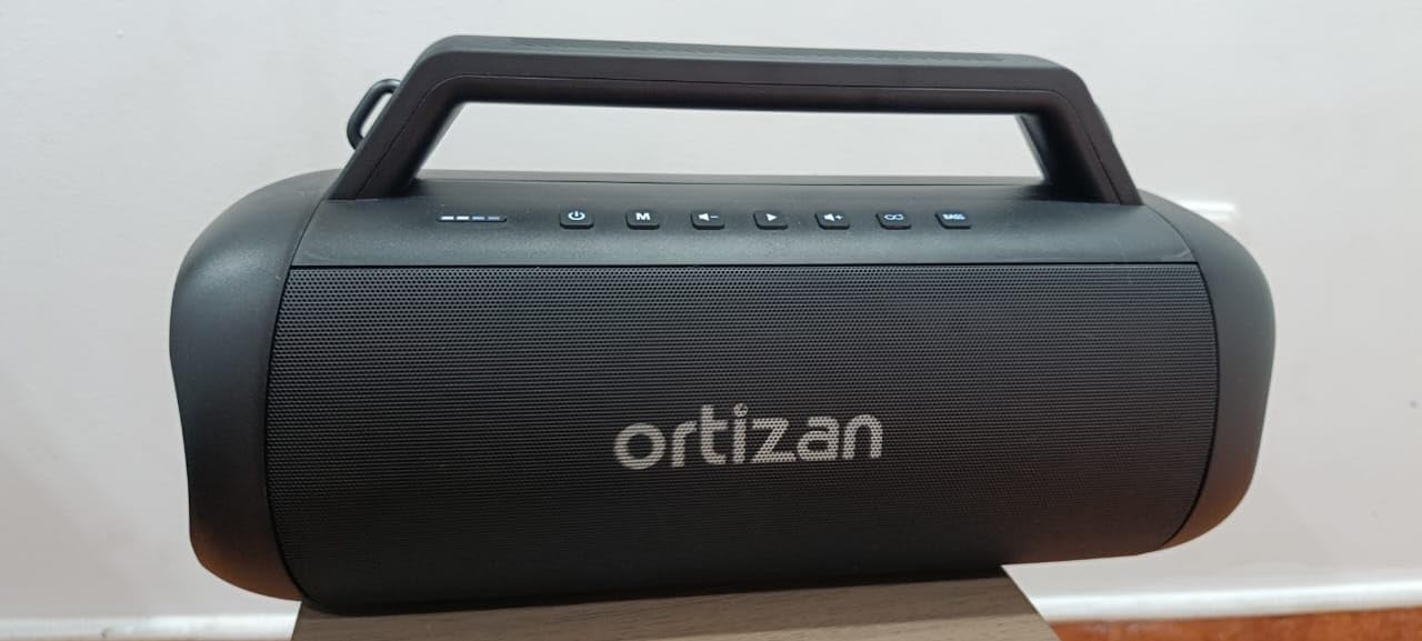 Ortizan 80W Speakers Bluetooth Wireless Loud with Bass, 24H Playtime, IPX7 Waterproof, Bluetooth 5.3, TWS Pairing, Large Outdoor Speaker with Lights, Portable for Garage, Camping and Beach - Black customer photo 1