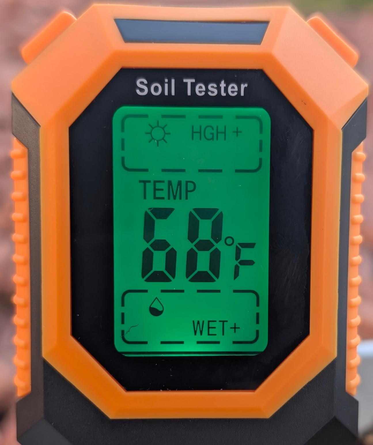 4-in-1 Soil Moisture Meter Digital PH Meter/Soil Moisture/Plant Temperature/Sunlight Intensity, Backlight LCD Display, Soil Test Meter for Garden, Lawn, Plant Care, Farm and Indoor Outdoor Plants customer photo 1