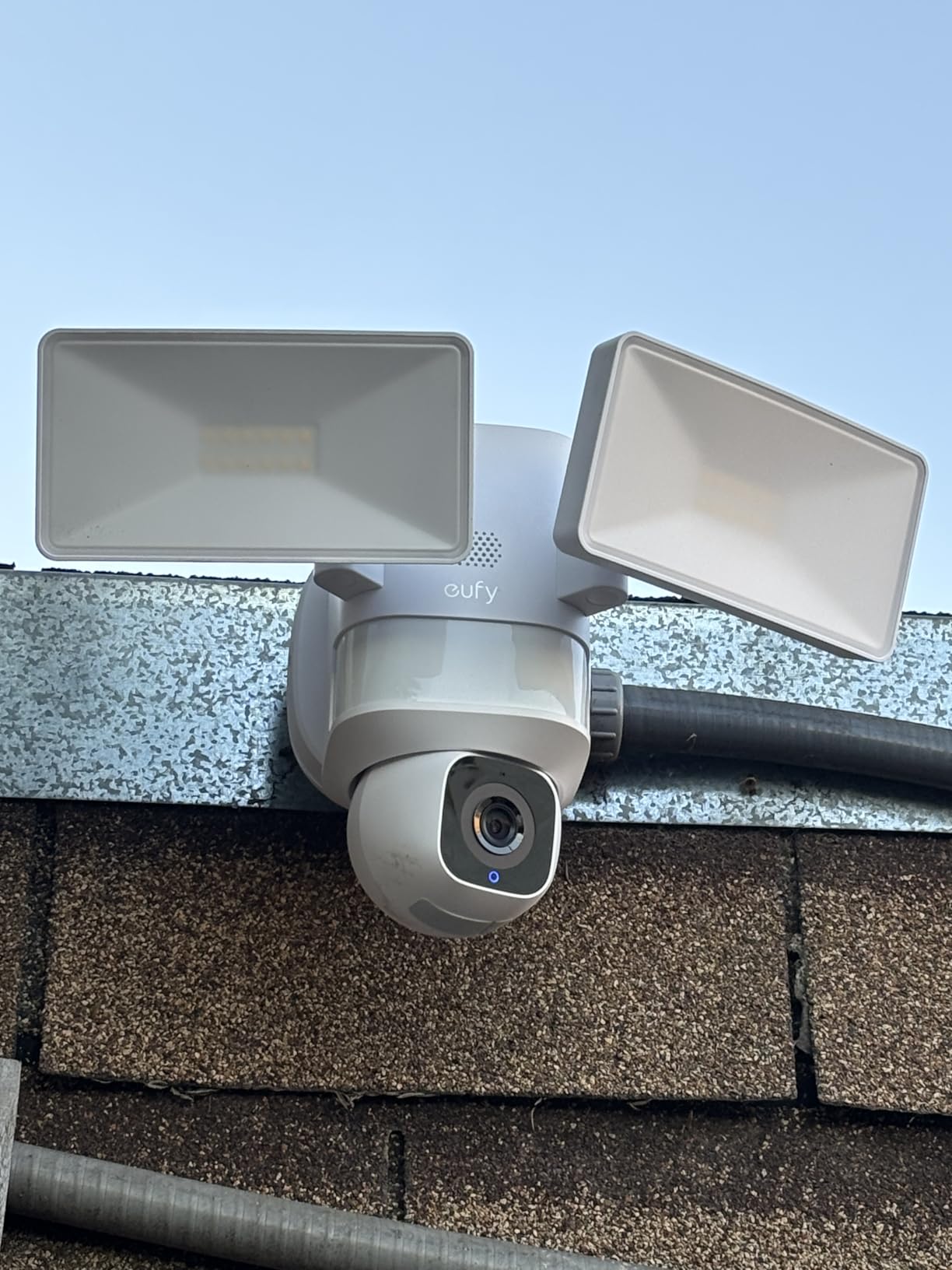 eufy Security Floodlight Camera E30, Security Camera Outdoor, 360° Pan and Tilt, AI Detection and Tracking, 2K Video, 2.4GHz Wi-Fi, 2,000 Lumens, Custom Voice and Light Alerts, 24/7 Recording customer photo 2