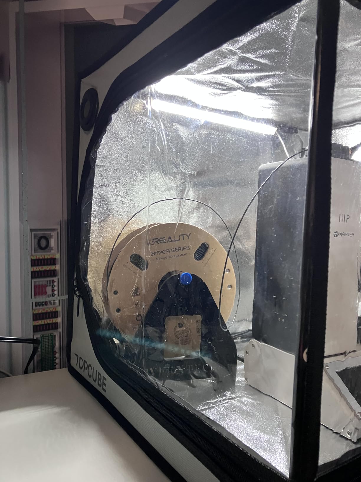 3D Printer Enclosure for Bambu Lab A1, Upgraded Large Size Enclosure with LED Light, Fireproof Waterproof Dustproof Noise Reduction Constant Temperature 3D Printer Cover, 580X670X670MM customer photo 2