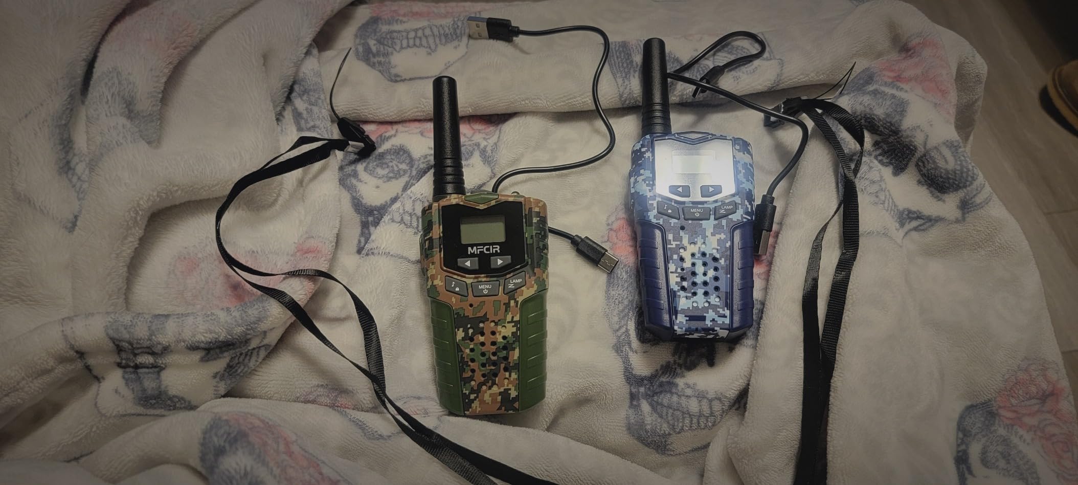 Rechargeable Kids Camouflage Walkie Talkies 3 Pack Long Range, 48H Work 7D Standby, LED Flashlight,Outdoor Camping Games Toys Gifts for 3-12 Year Old,Ideal Birthday for Boys & Girls customer photo 1