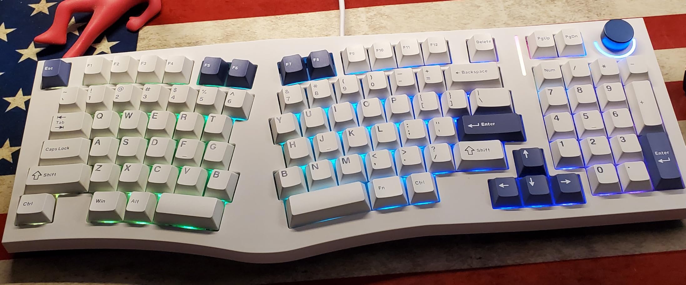 MechLands Feker Alice98 Ergonomic 98 Keys Custom Mechanical Keyboard, VIA Programmable, USB-C Wired Gaming Keyboard, Hot Swappable, 5 Layer Paddings, Control Knob, NKRO, RGB for Win/Mac (Black) customer photo 1