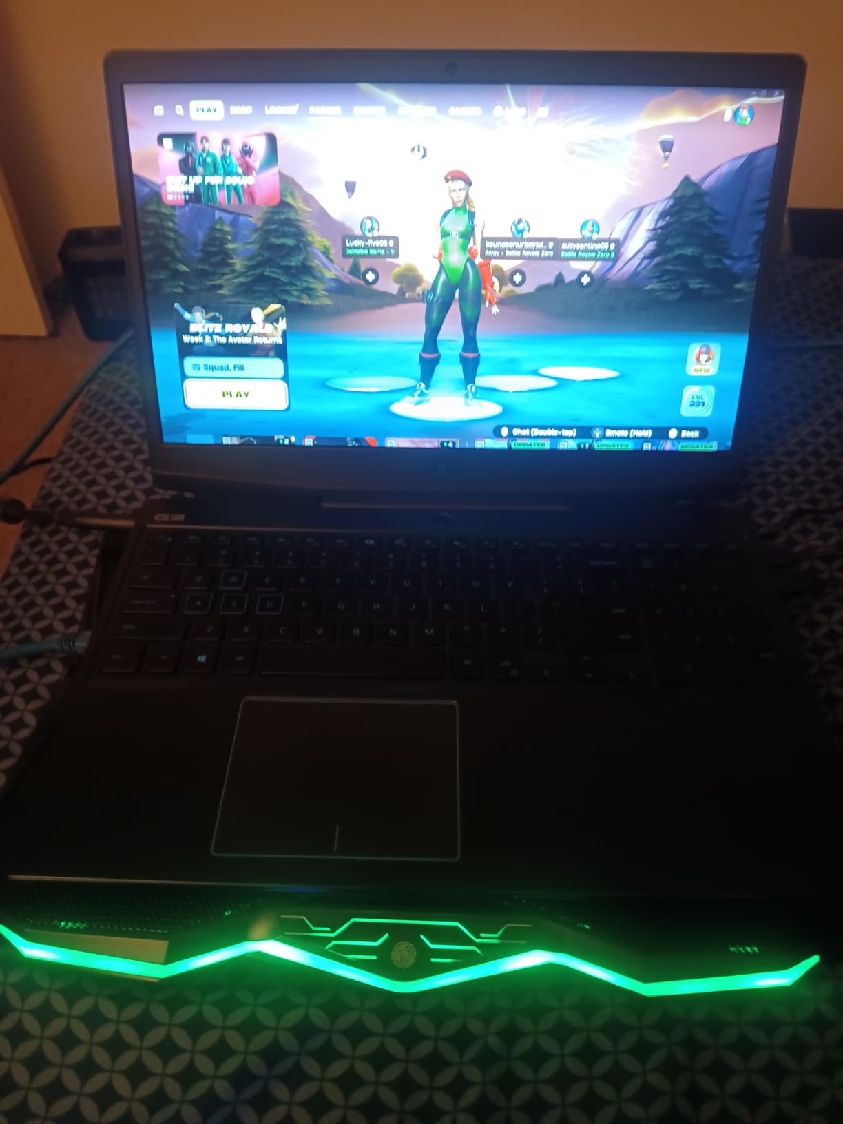 AICHESON Gaming Laptop Cooling Pad with 8 Fans, RGB Computer Stand for 15.6-17.3 Inch Notebook with 7 Height Slots, 2 USB Ports, AA3 customer photo 1