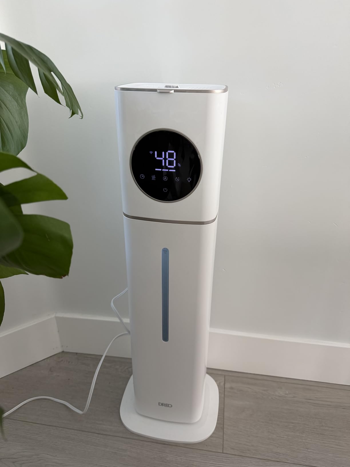 DREO HM735S 11L Smart Humidifier Large Room 700 ft², 100H Cool Mist Air Humidifiers for Bedroom, Top-Fill, Clean Tank Technology, 26dB, Auto Mode, Aroma Box, RGB, Remote & APP Control, Baby, White customer photo 1
