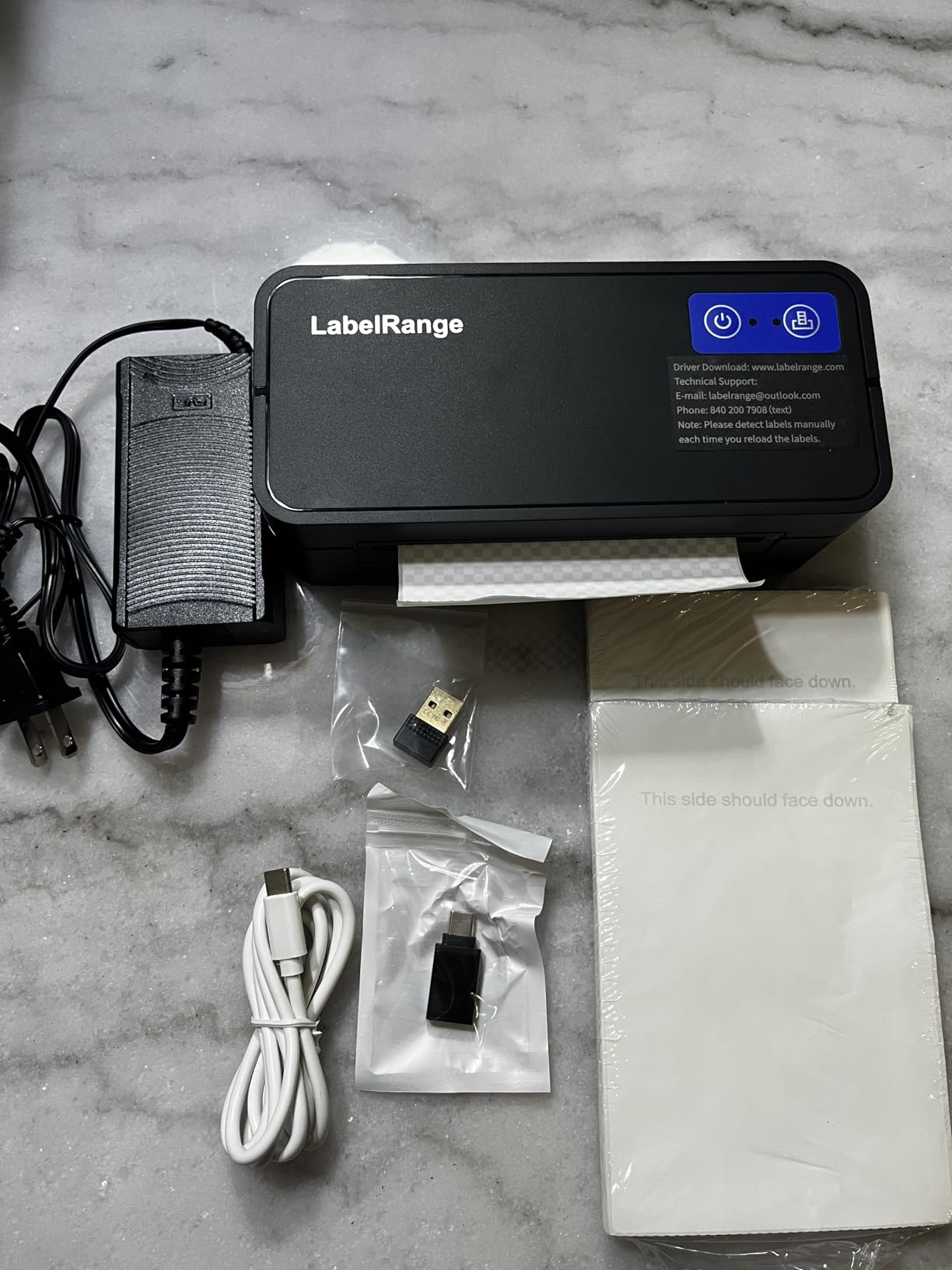 Bluetooth Thermal Label Printer for Mac, Windows, Phone, Tablet, Wireless 4x6 Shipping Label Printer for Shipping Packages, Support USPS, Ebay, Amazon, Pirate Ship customer photo 2