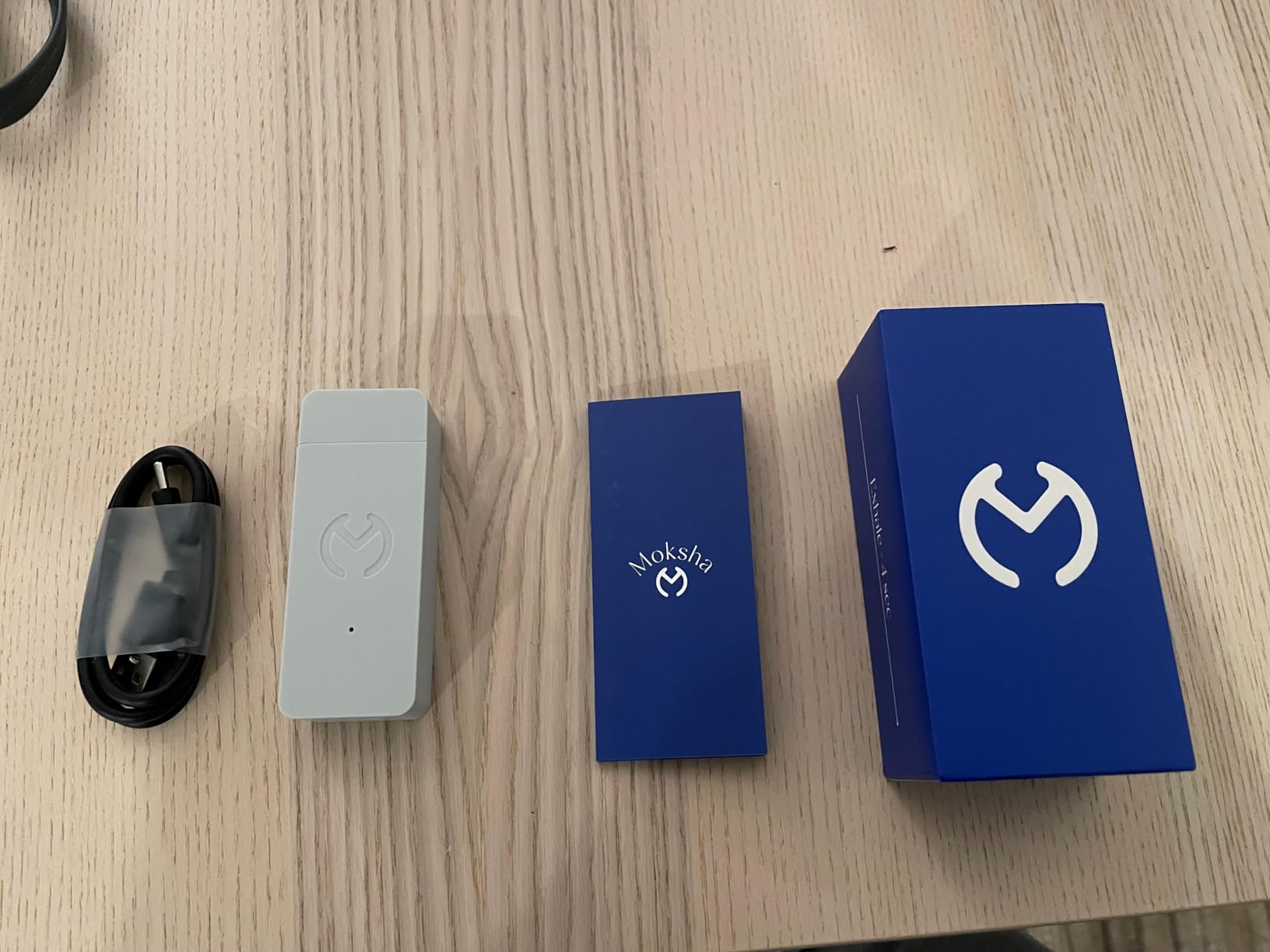 Moksha O1 | Gamified Breathwork Tool | Smart Meditation Device | iOS Only | Mindfulness Tool for Immediate Calm and Instant Anxiety Relief | Sleep Aid Device (Moon) customer photo 1