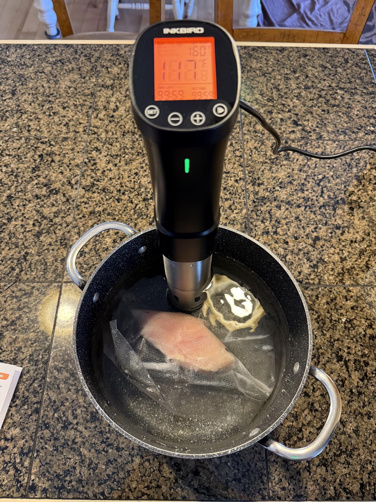 INKBIRD WiFi Sous Vide Cooker, 1000W Smart Immersion Circulator for Precise Temperature Control, Accurate Timer & 360° Heating for Perfect Steak & Overnight Cooking, App Recipes for The Starter customer photo 2