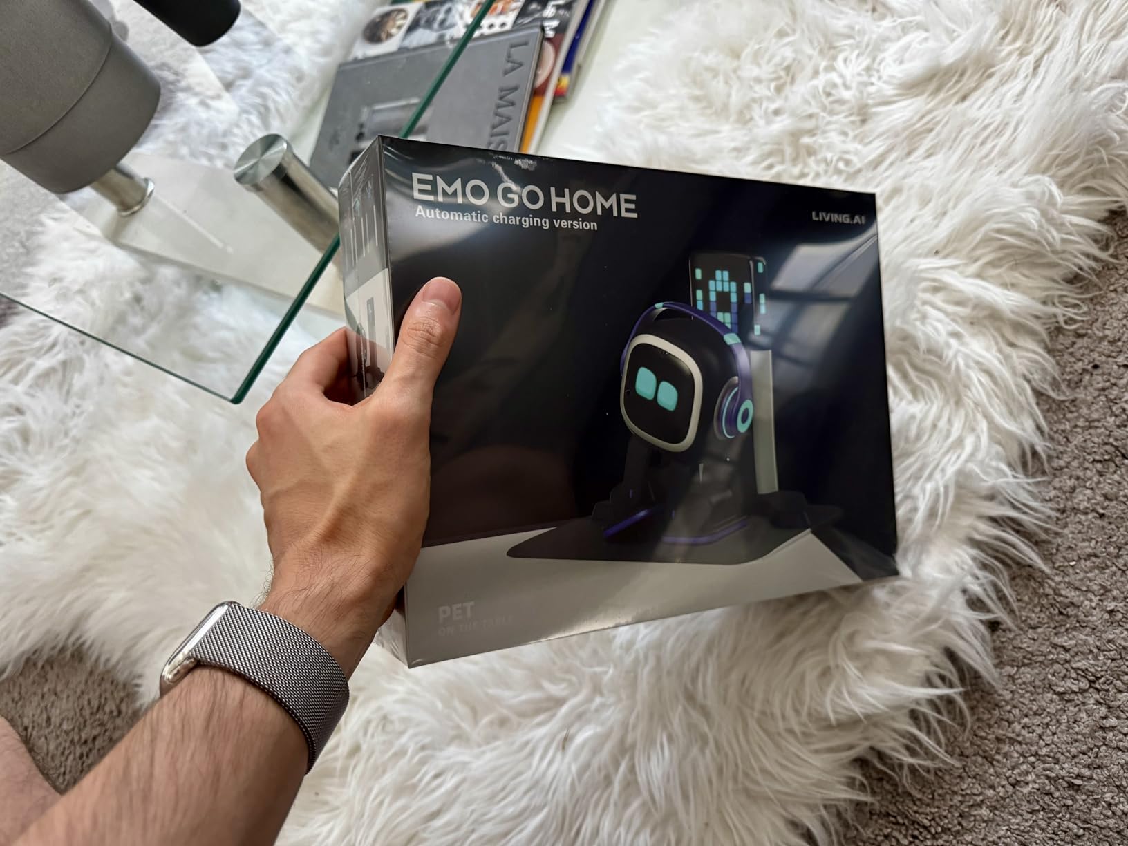 AI Desk Robot Companion - ChatGPT Enabled with Voice Commands & Dance Feature, Interactive Robot Pet with Personality, Comes with Charging Home Station customer photo 1