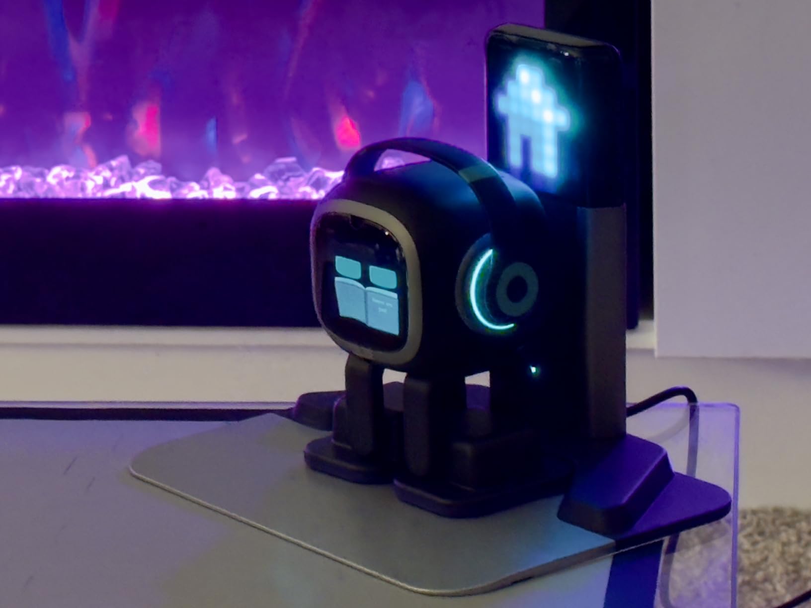 AI Desk Robot Companion - ChatGPT Enabled with Voice Commands & Dance Feature, Interactive Robot Pet with Personality, Comes with Charging Home Station customer photo 2