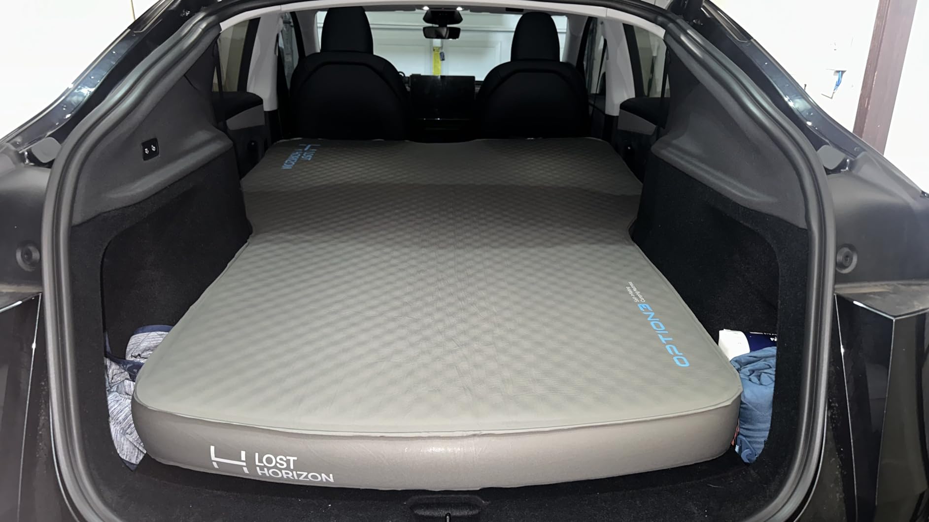 LOSTHORIZON Camping Air Mattress with Foam for Tesla, Self Inflating Sleeping Pad with Air Pump, 4.5