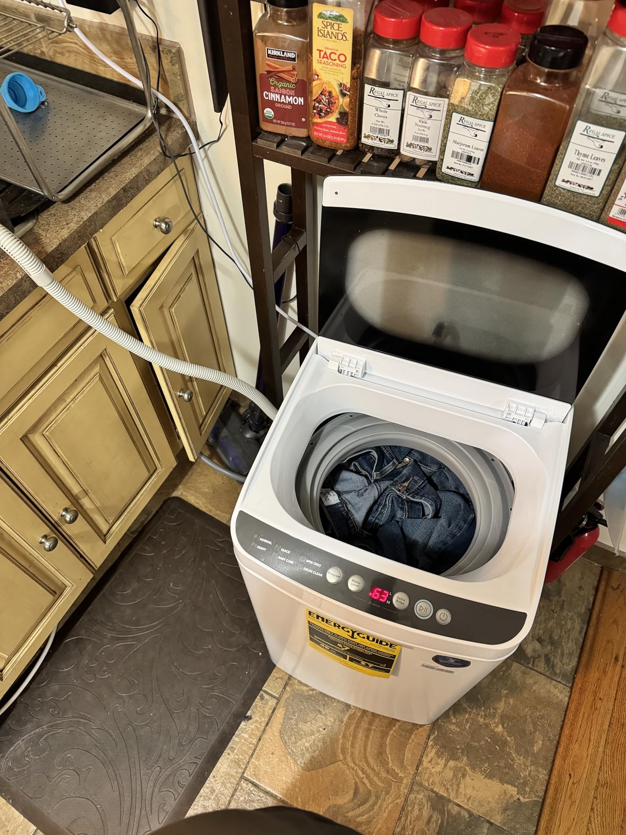 Midea Portable Washing Machine, 0.9 cu. ft with 6 Cycles, Drum Clean, Quick, Stainless Steel Tub, Transparent Lid, LED Display Washing Machine, White customer photo 1