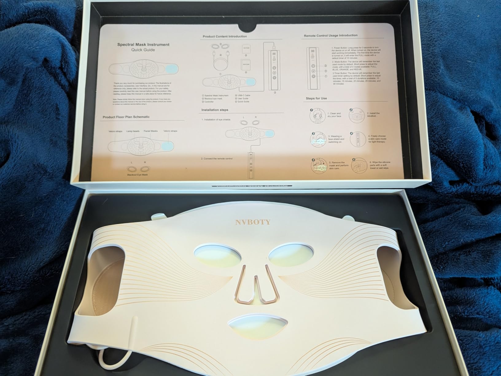 LED Light Therapy Mask Model:2344 - Professional Red & Blue Light Therapy for Acne and Anti-Aging customer photo 2