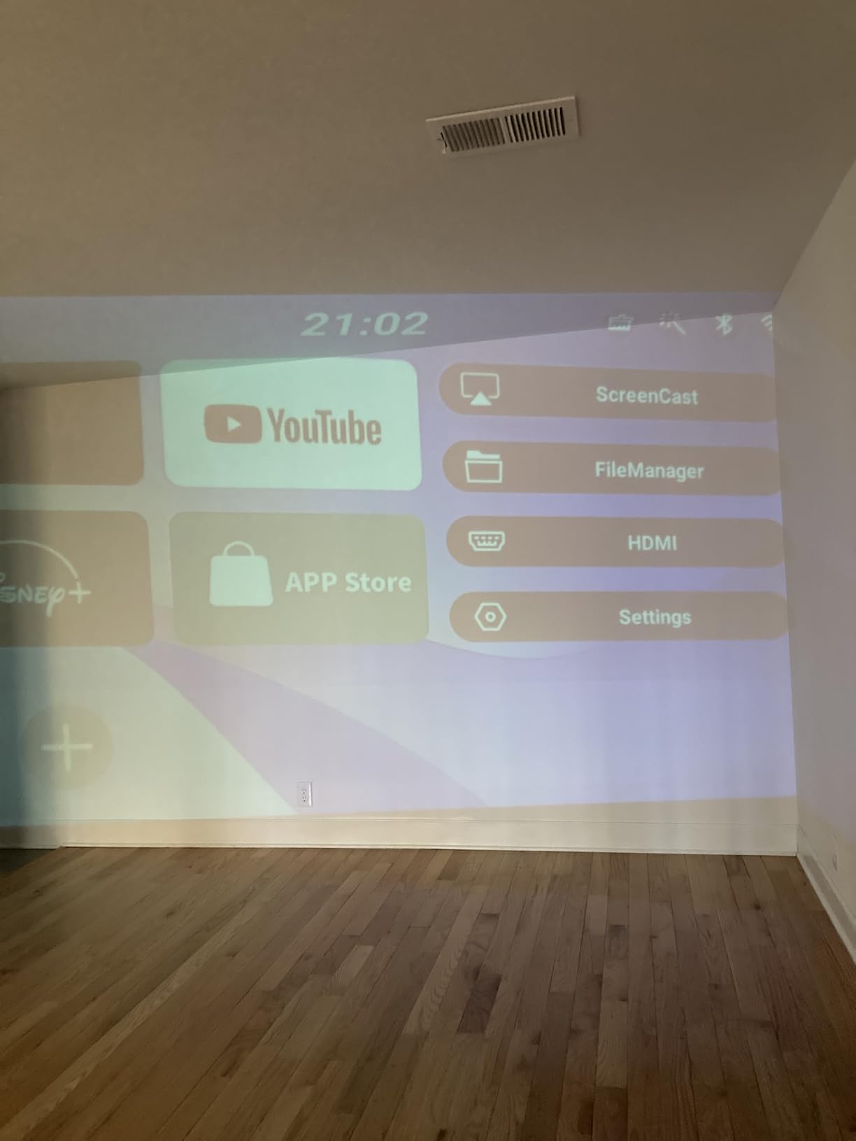 Mini Portable Projector 4K WiFi 6 BT 5.2 Upgraded Portable Projector Full HD Supported for Phone /PC /TV /HDMI /PS5 /Laptop Auto Keystone Home Theater 180° Rotation [Built-in App] White customer photo 1