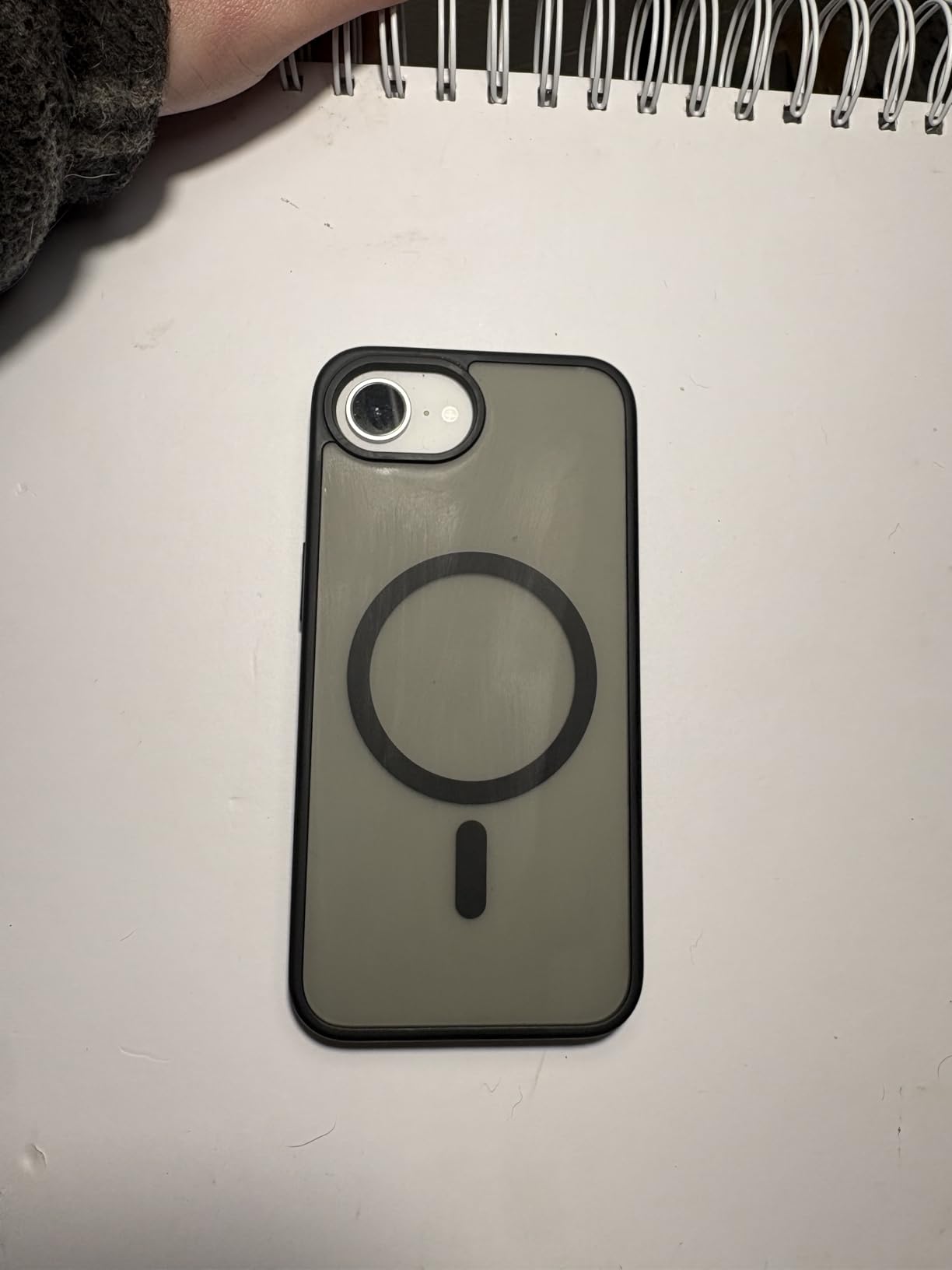 SUPFINE Magnetic for iPhone 15 Case (Compatible with MagSafe) (Military Grade Drop Protection) Translucent Matte Shockproof Phone Cover customer photo 2