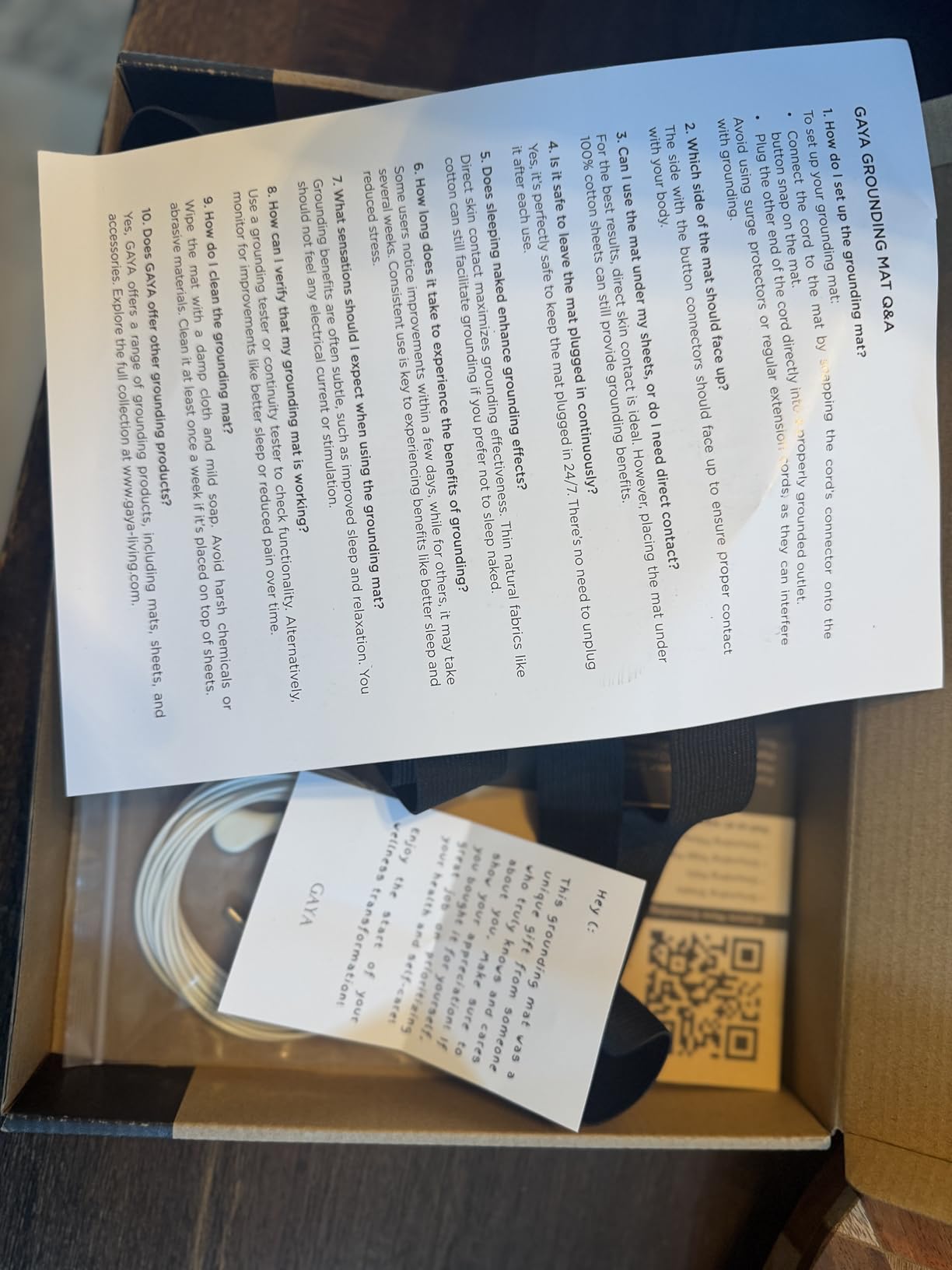 Grounding Mat for Bed (King/Queen/Full/Twin) - Earthing Grounding Pad, Soft Breathable Conductive Carbon Sleep Mat, Better Sleep & Muscle Relaxation, Anti-Slip Durable, Easy Setup, Gift Box Included customer photo 2